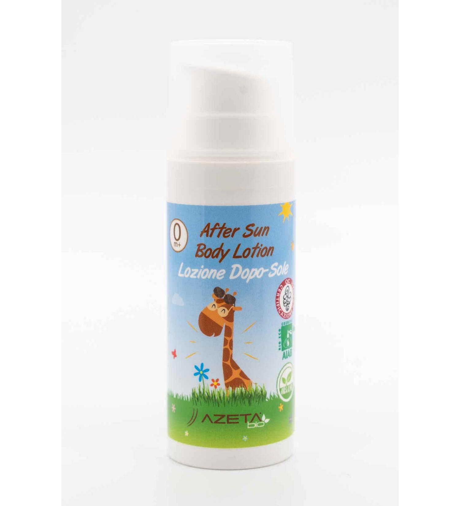 Organic after sun for baby & children | Nourishing and regenerating according to the sun | For the delicate baby skin | cools and calms | Tested organic quality | from 0 months | Organic after sun protection 50ml - azeta organic