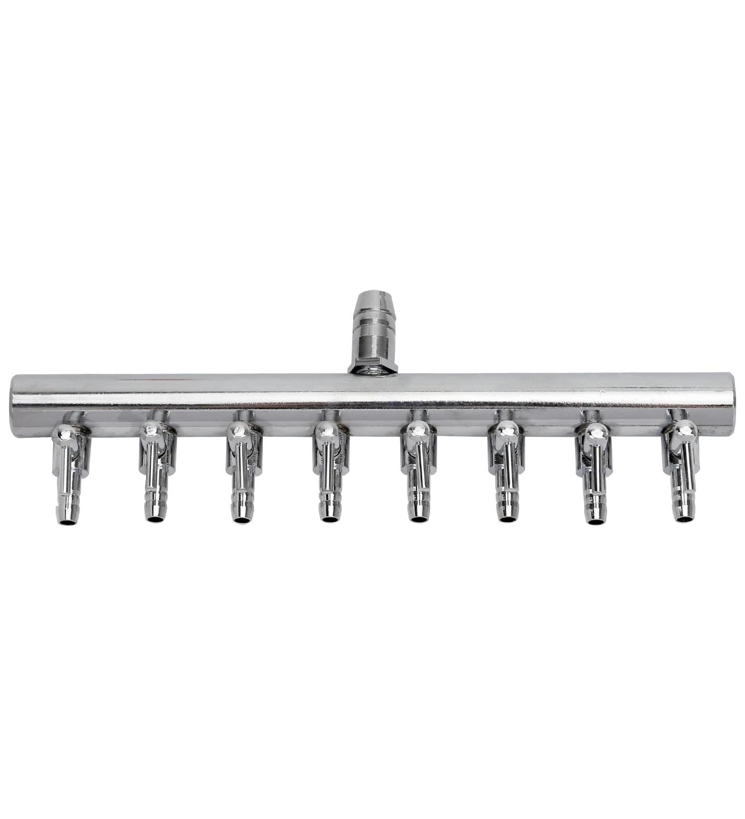 Pawfly 8-Way Aquarium Air Flow Regulator | Chrome Copper Splitter Valve for International Shipping - Buy Online on GoSupps.com