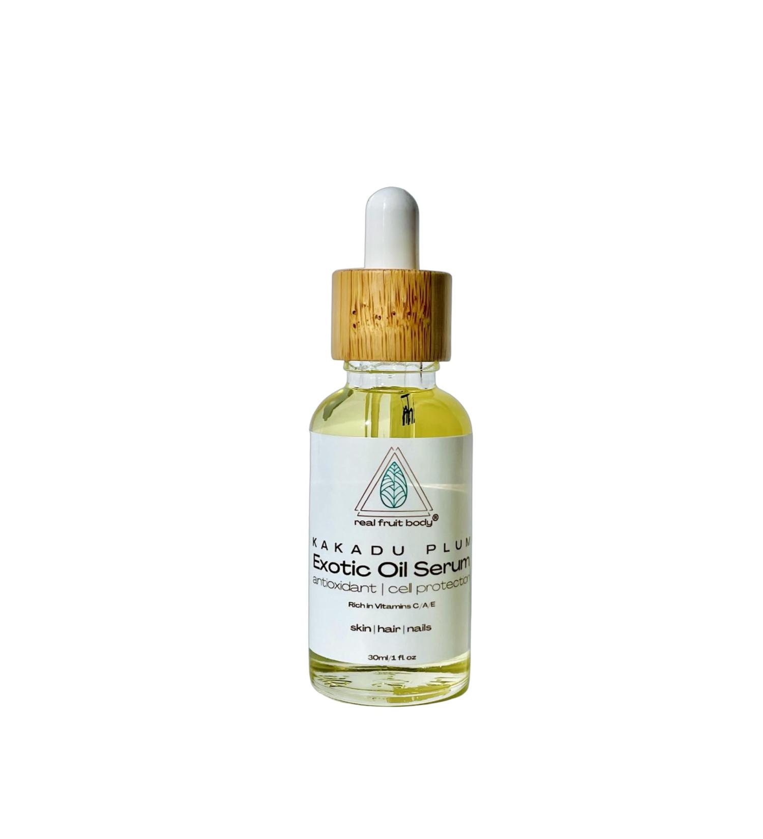 Real Fruit Body Kakadu Plum Exotic Oil Serum - 100% Pure & Natural Cold-Pressed Leaping Bunny Certified Cruelty-Free Organic and Vegan - 1 Fl Ounce | 30 ml 1 Fl Oz (Pack of 1) - Buy Online on GoSupps.com