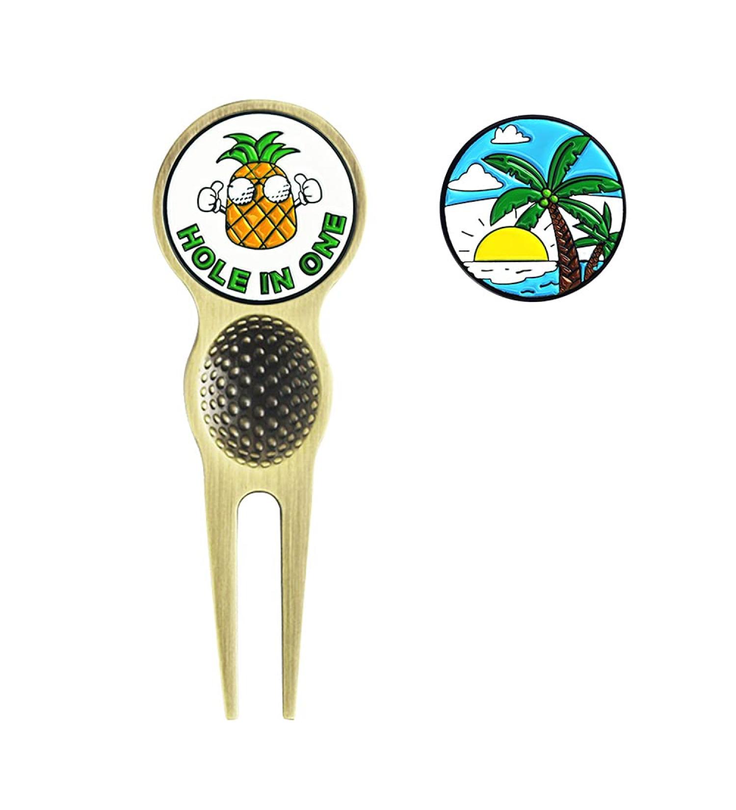 PINMEI Golf Divot Repair Tool with Removeable Ball Marker - Perfect Golf Gift for Men and Women - Buy Online on GoSupps.com