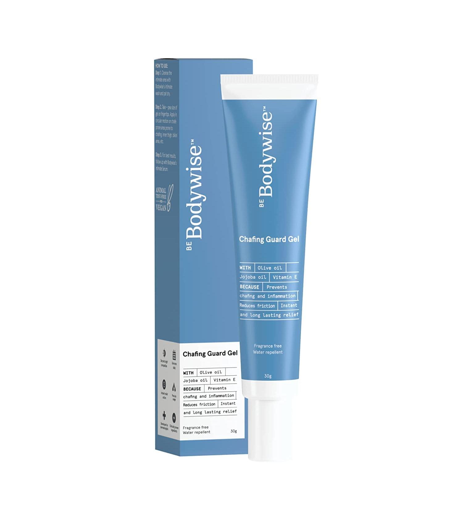 Metrol Be Bodywise Anti Rash & Chafing Guard Gel for Women - Soothes Skin, Instant Relief, Fragrance Free - 30g - Buy Online on GoSupps.com