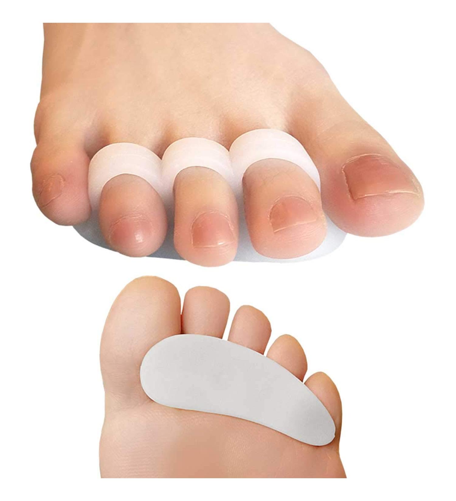 Chiroplax Hammer Toe Cushions Pads - Overlapping Relief Separator Splint 4 Pack - Size Regular White - Buy Online on GoSupps.com