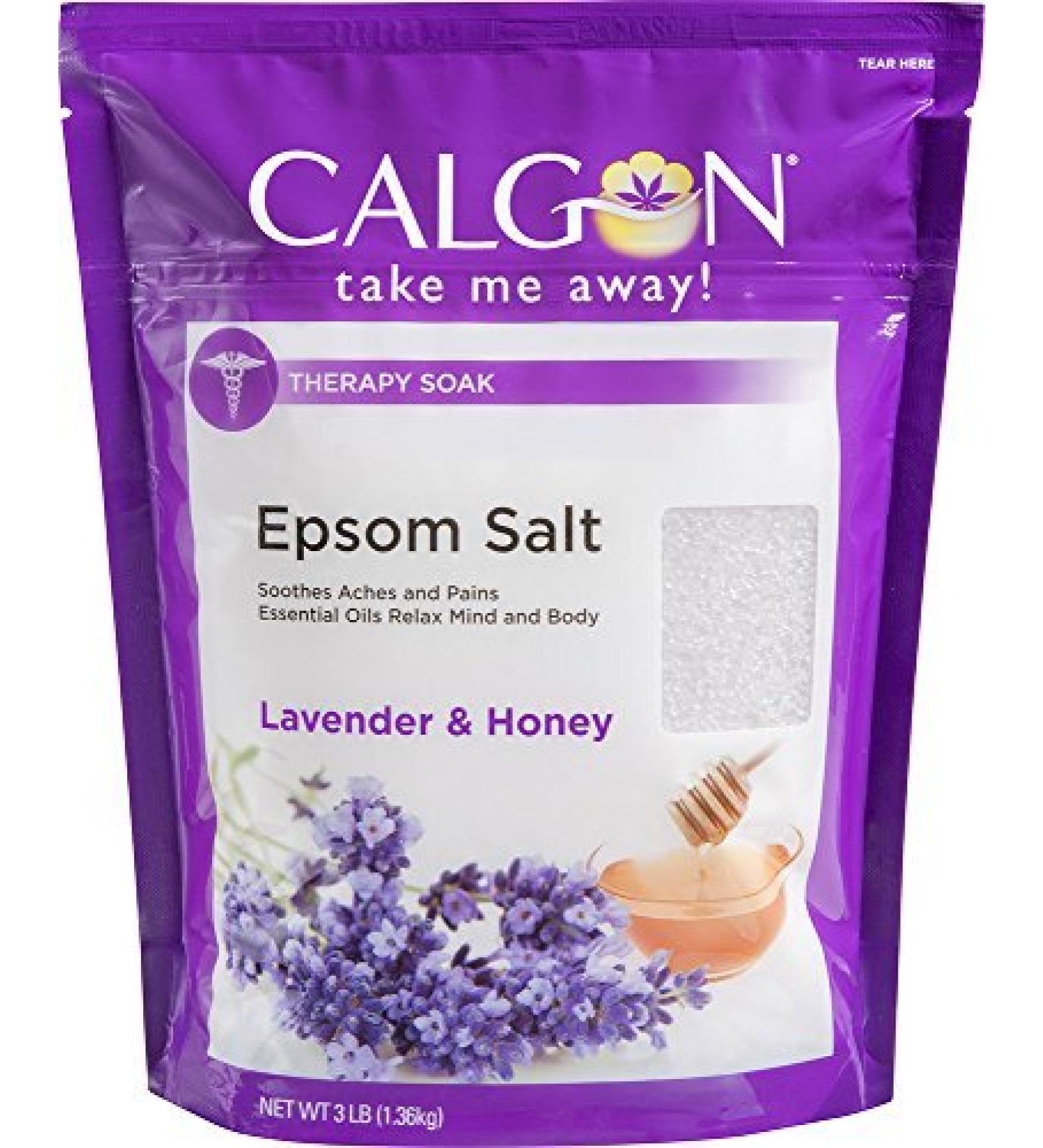 Calgon Rejuvenating Epsom Salt  Lavender and Honey  48 Oz
