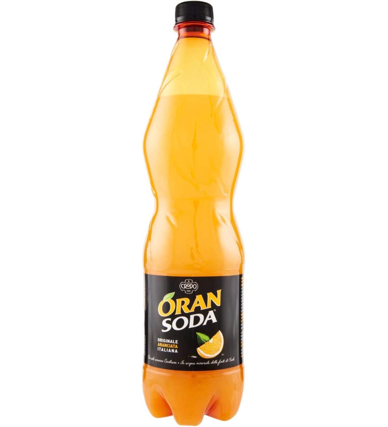 Oransoda Set of 6 PET bottles 1 l Campari Orange Soda Italian lemonade - Buy Online on GoSupps.com