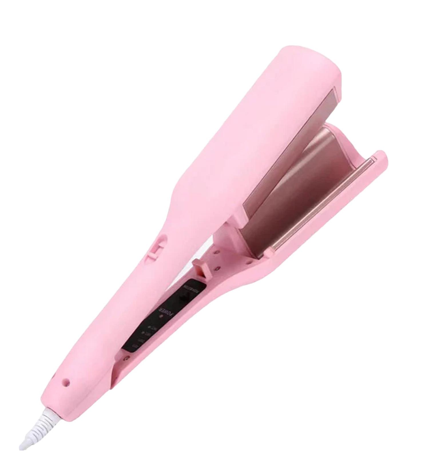 Muflydo Hair Curler Wand - 32mm Styler Wand Iron Curler Fast Heating Adjustable Temperature Hair Wand Waver for Girs US Pink - Buy Online on GoSupps.com