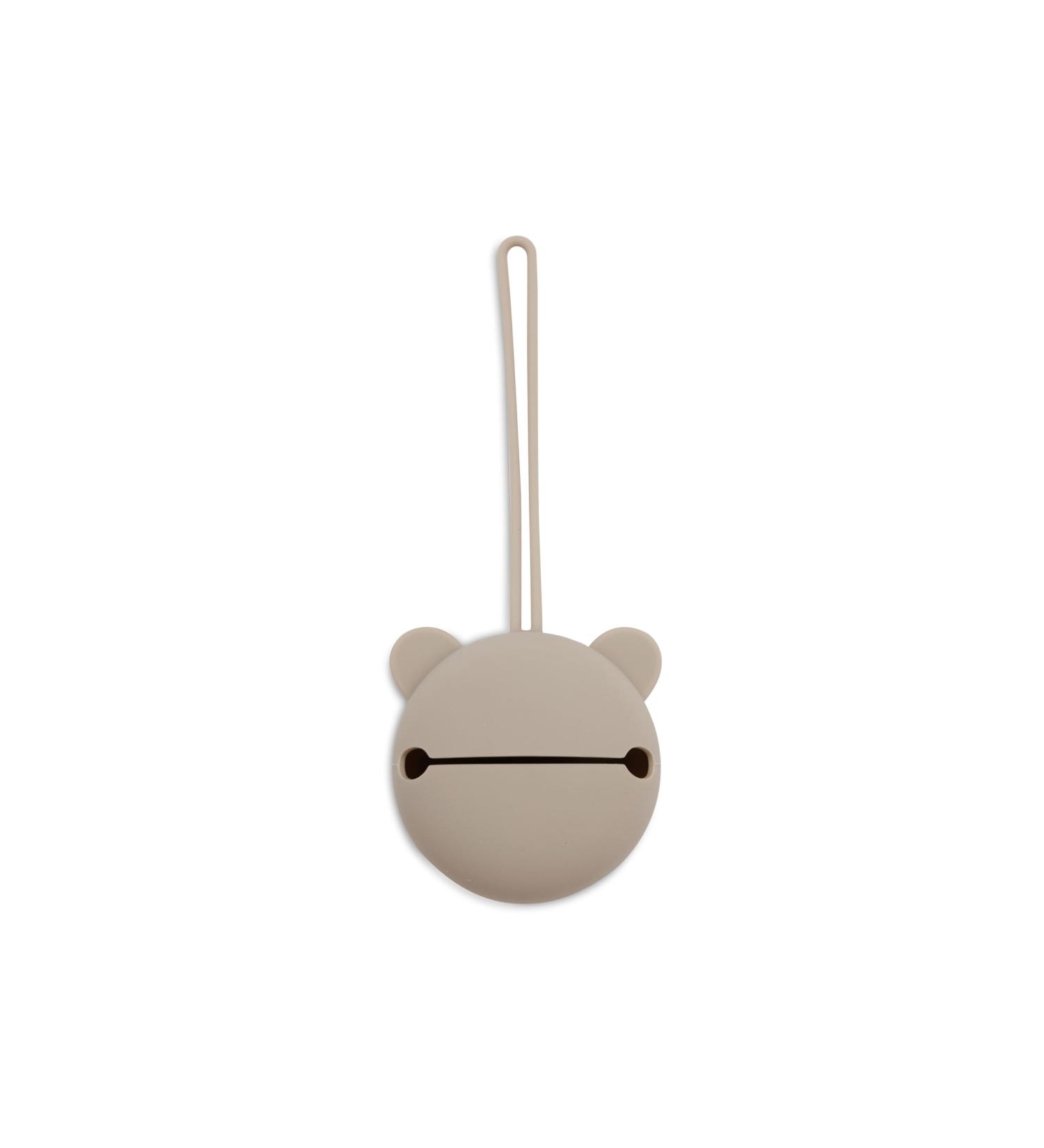 Jollein Olive Green Silicone Pacifier Box - Portable Pacifier Storage Bag 7cm - Ideal for On-the-Go Use - Buy Online on GoSupps.com