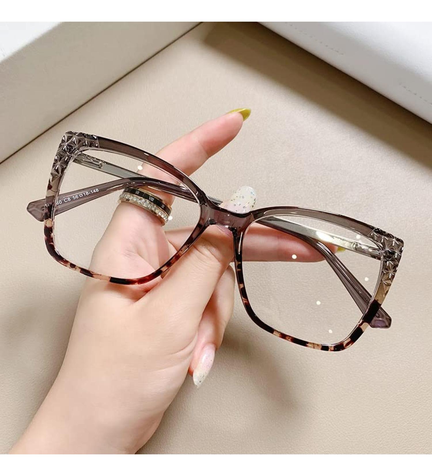 Fuqinqingoz Anti-Blue Light Computer Reading Glasses - Oversized Flat Light Mirror C7 +0.00 - Protect Your Eyes While You Read! - Buy Online on GoSupps.com