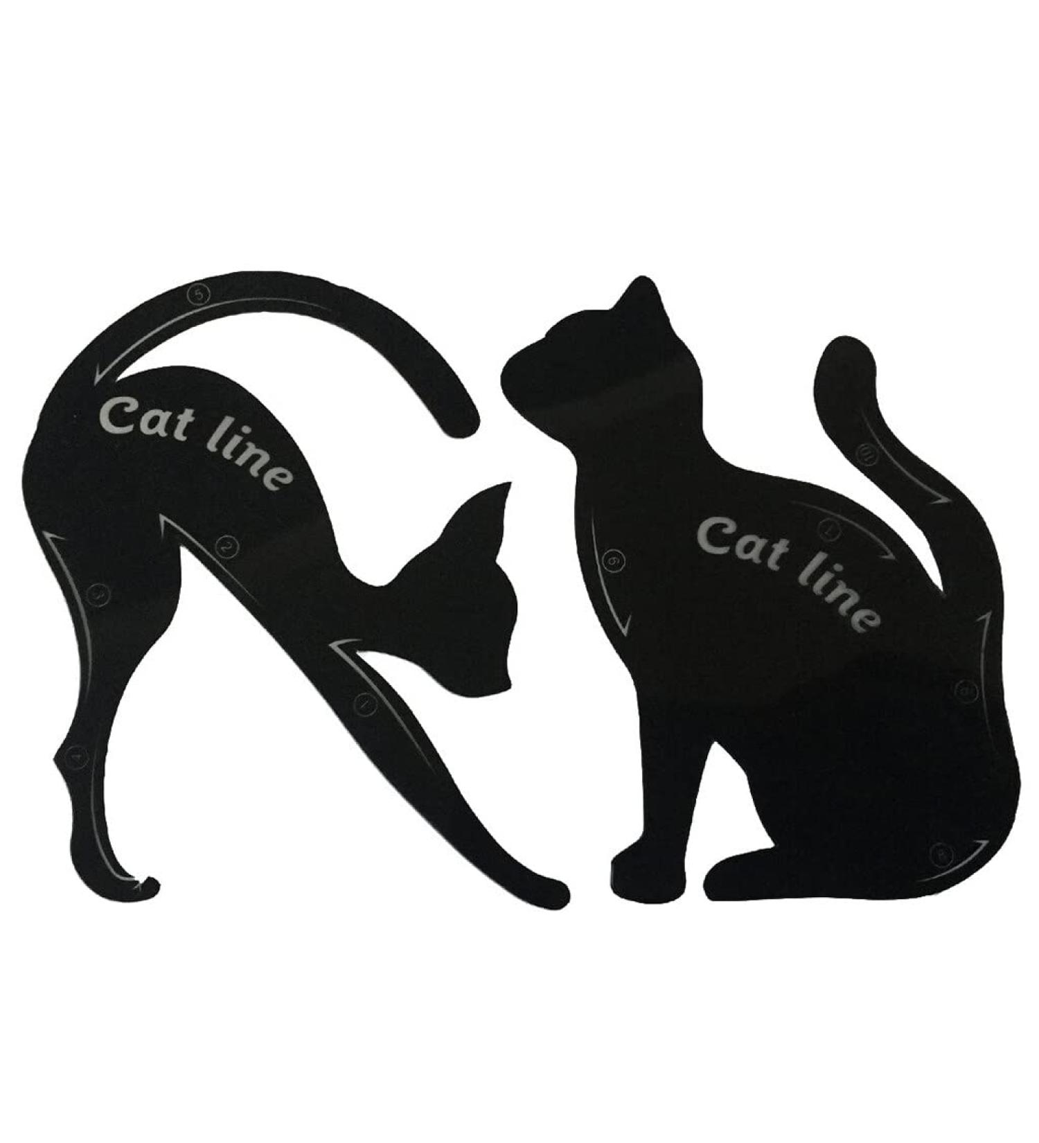 Cat Eyeliner Guides Easy Quick Makeup Tool Eye Liner Stencils Templates Black Stylish Attractive design - Buy Online on GoSupps.com