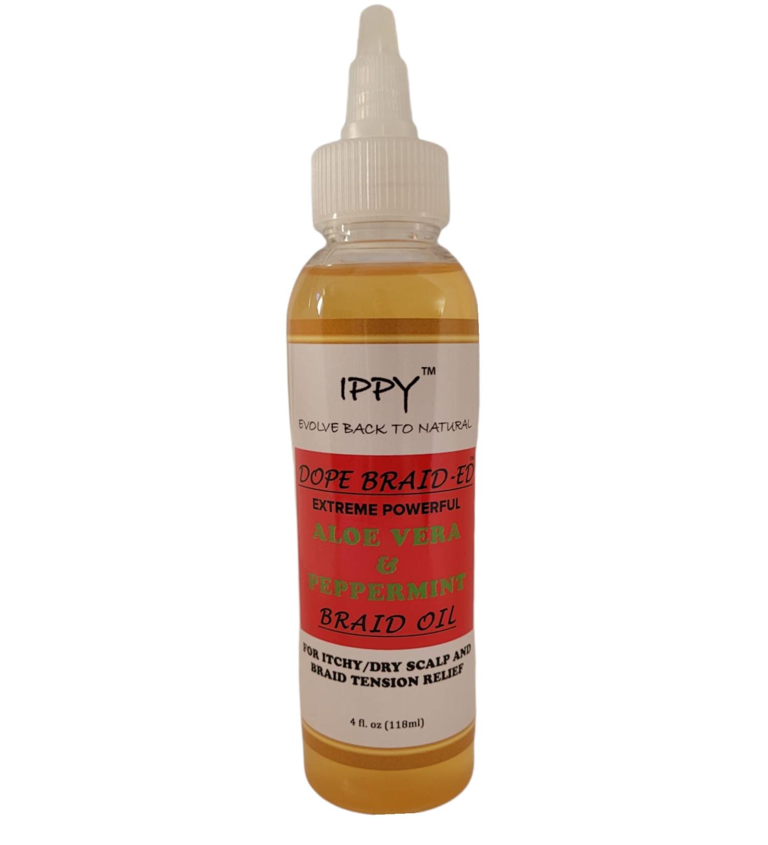 Buy IPPY DOPE Braided Aloe Vera & Peppermint Braid Oil 4oz - Moisturizing Hair Care for All Hair Types - International Shipping Available - Buy Online on GoSupps.com