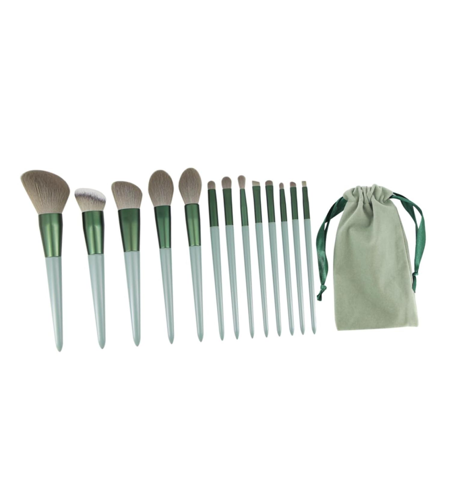 minkissy 1set Makeup Brush Set Loose Powder Wooden Foundation Brush Professional Makeup Brush Smudge Brush Highlight Brush Green Powder Portable Miss Wooden Handle Mix Paint - Buy Online on GoSupps.com