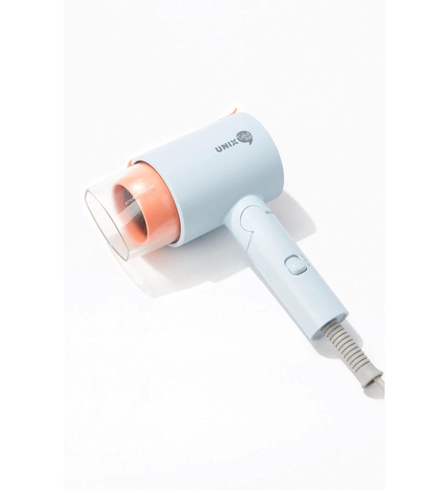 UNIX Mini Compact Folding Travel Hair Dryer - Dual Voltage Portable Blower for International Use - Buy Online on GoSupps.com