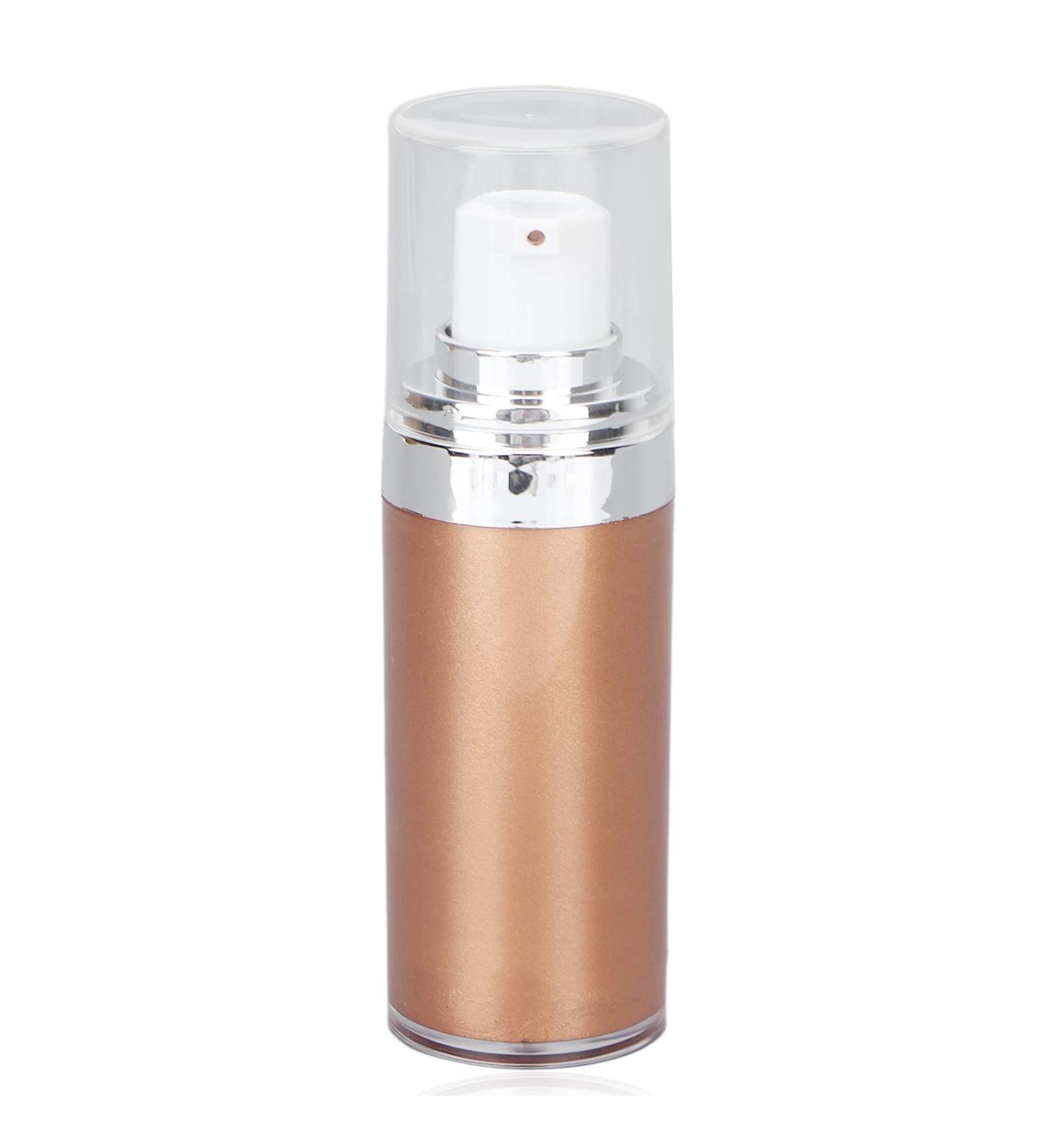 Glitter Body Makeup Liquid Cream - Shimmery Rose Gold Highlighter for Face & Skin | Moisturizing Lotion with Natural Glow Finish - Buy Online on GoSupps.com