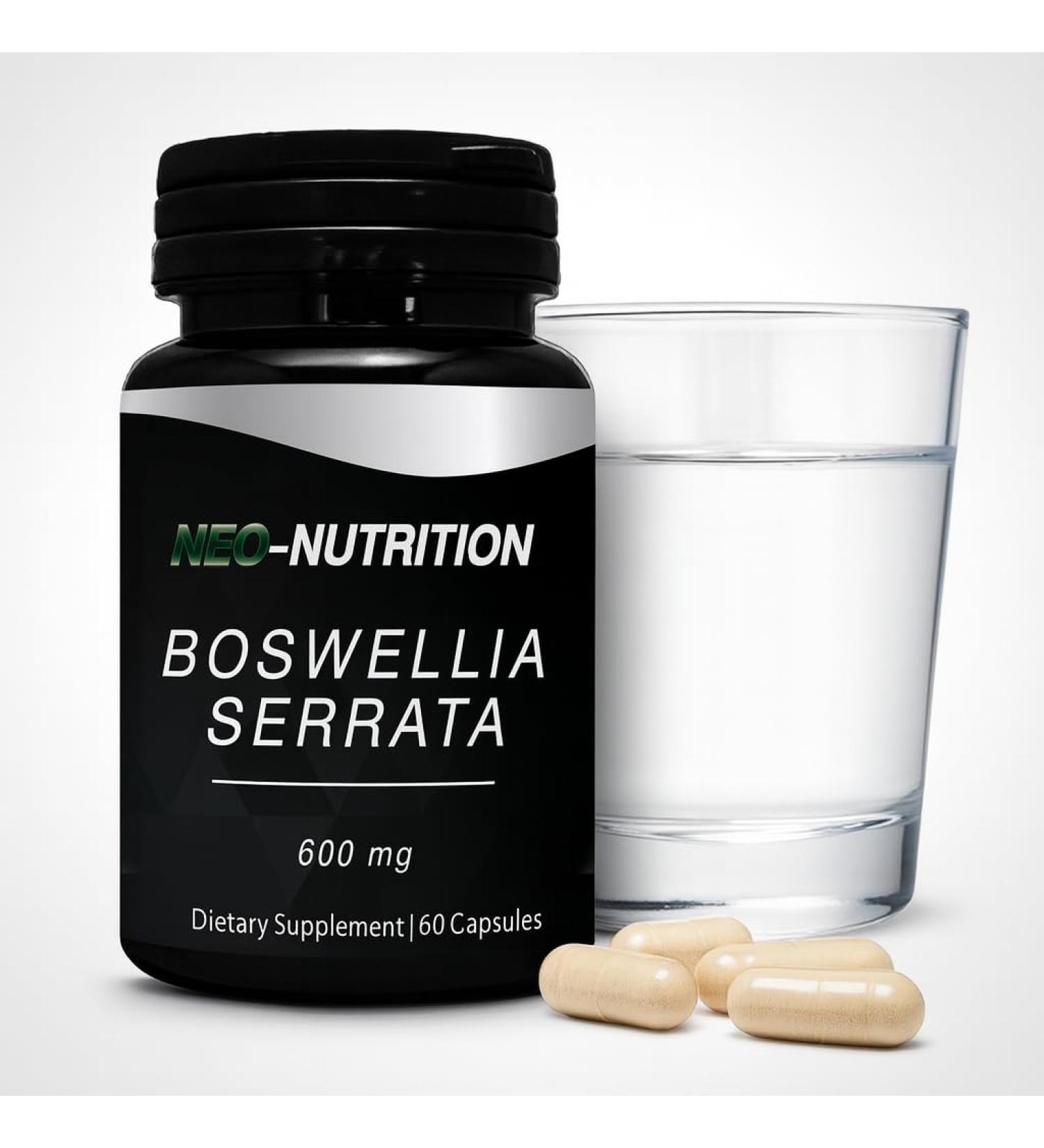 NEO-NUTRITION BOSWELLIA SERRATA 600mg Joint Health & Comfort Ayurvedic Herb: Indian Olibanum/Frankincens Healthy Mobility Support Pain Relief Inflammation Arthritis AYURVEDIC - Buy Online on GoSupps.com