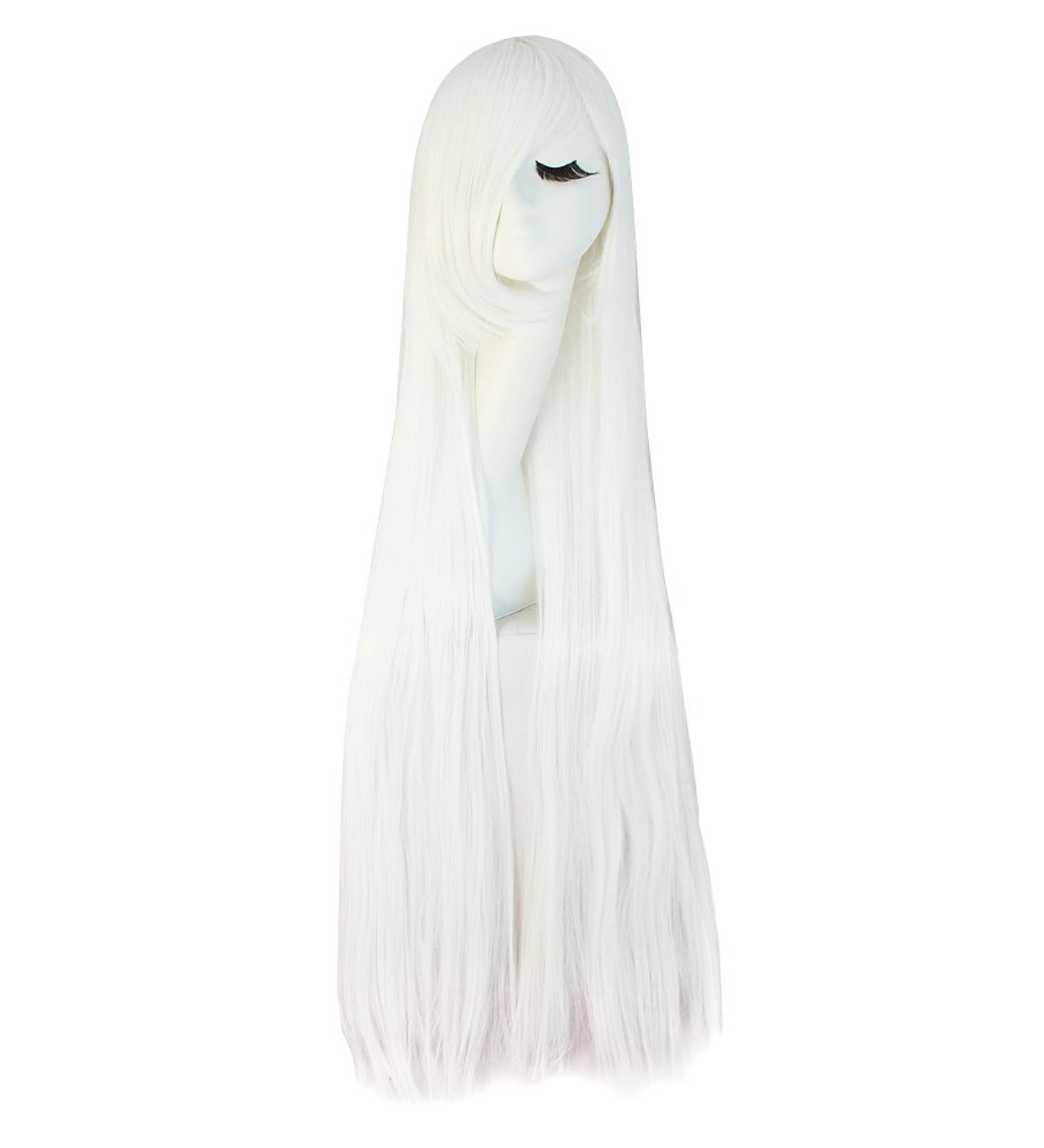 MapofBeauty 40 Long Straight White Anime Costume Cosplay Wig - Perfect for Parties & Events - Buy Online on GoSupps.com