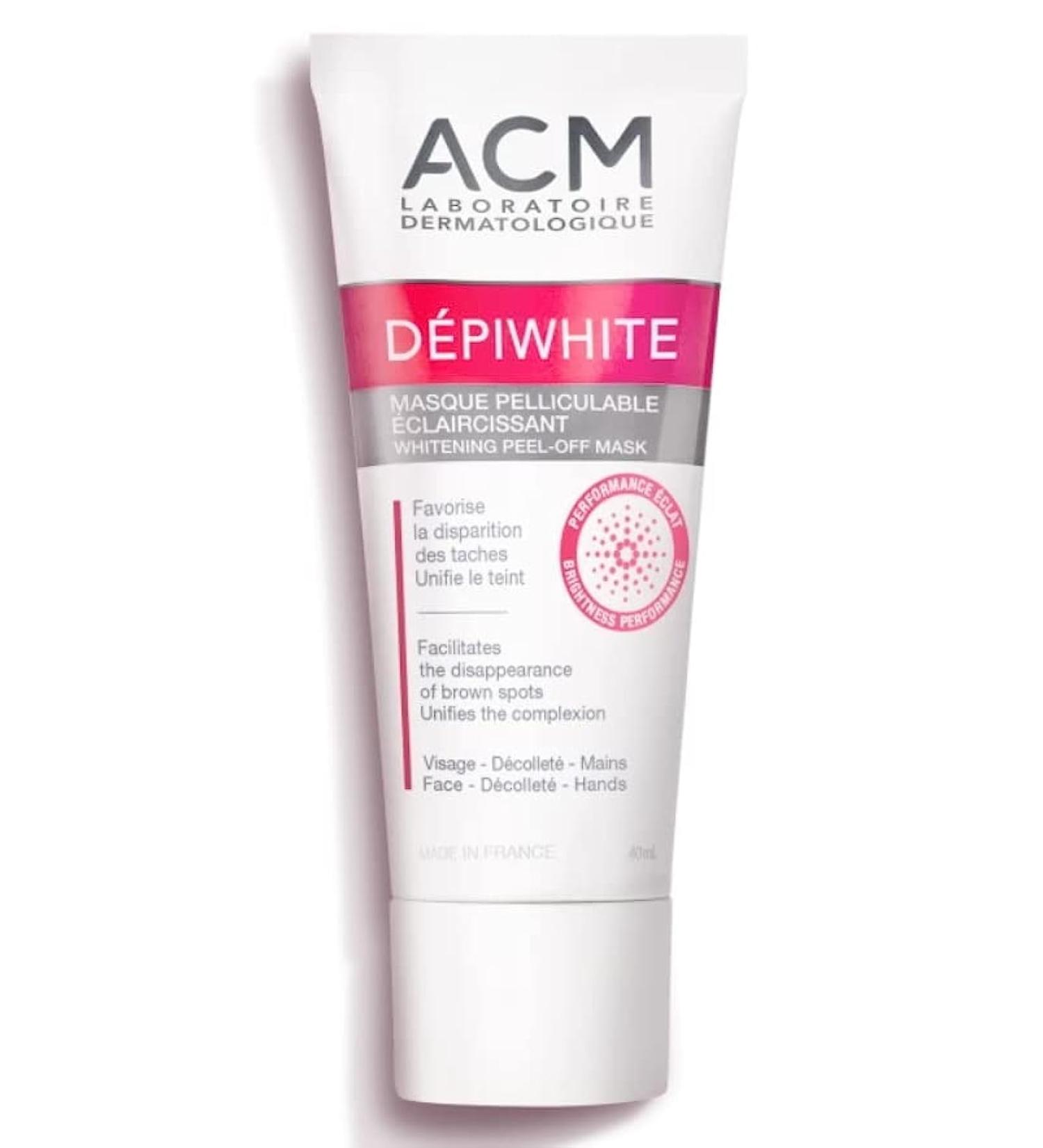 ACM Laboratoires DEPIWHITE Whitening Peel Off Mask 40ml. ELIMINATE BROWN SPOTS Skin Beauty Gift