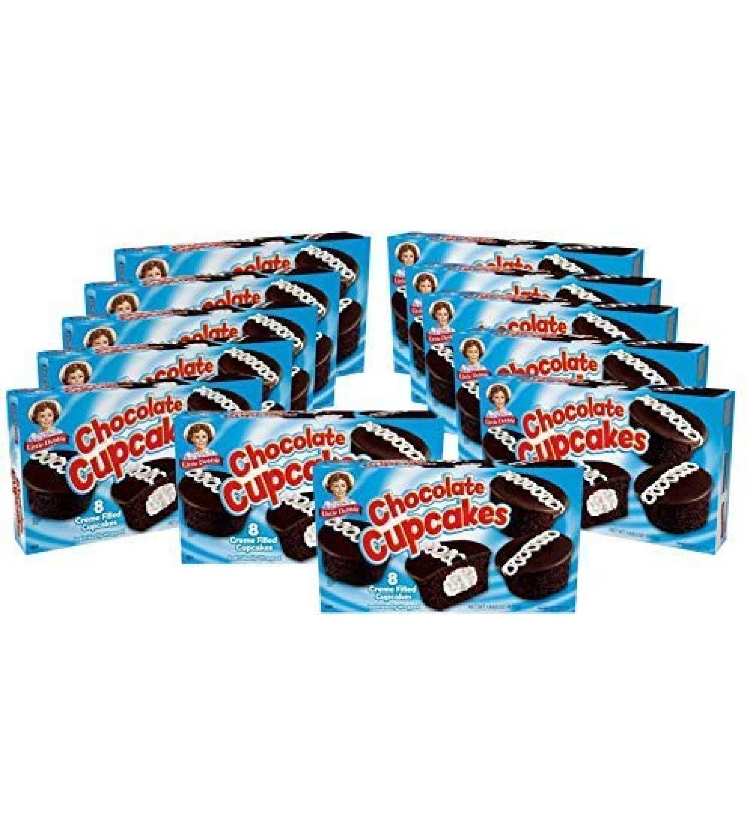 Little Debbie Chocolate Cupcakes - 96 Count Filled with Creme (12 Boxes) - Buy Online on GoSupps.com