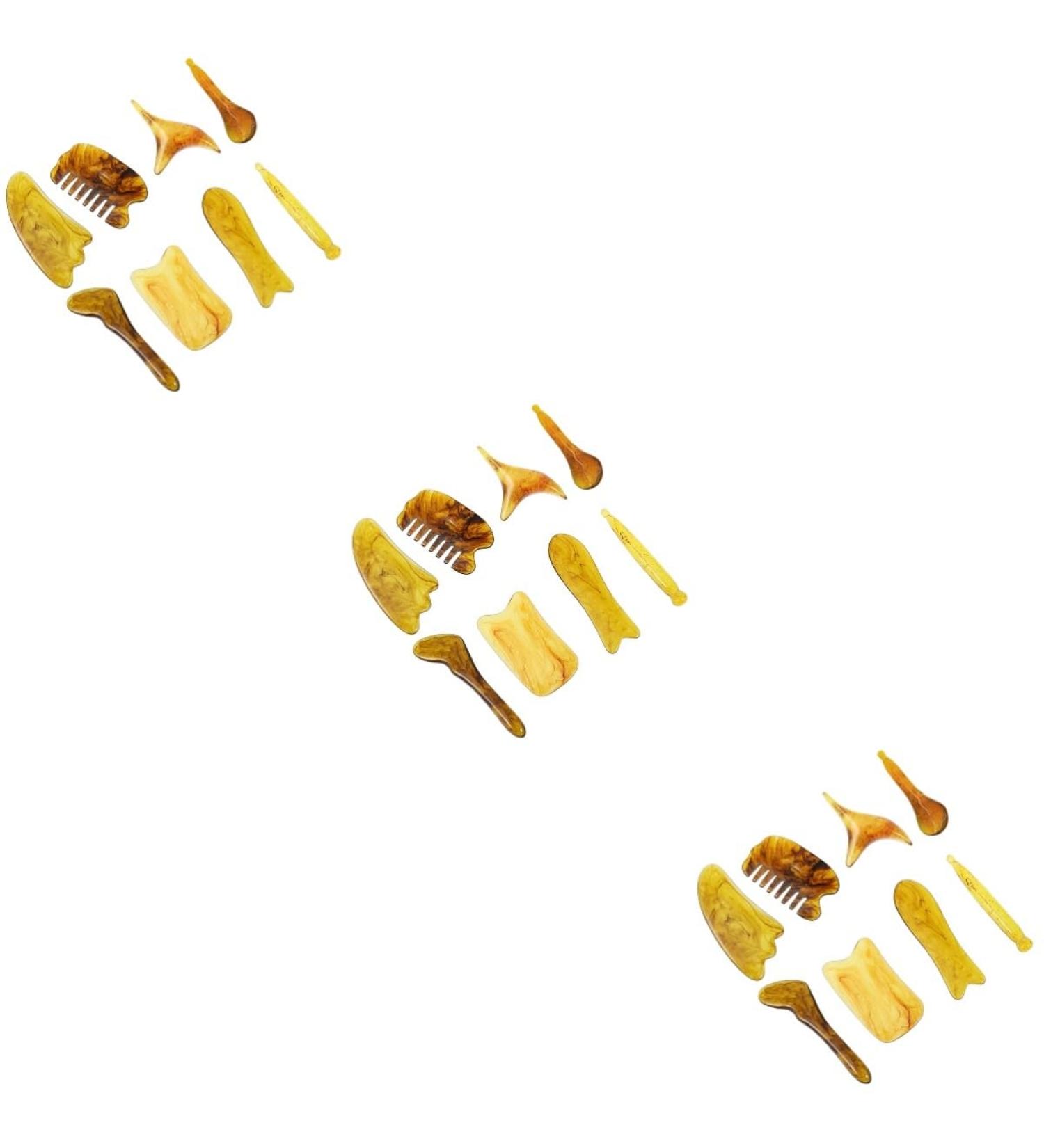 Minkissy 24-Piece Massage Face Scooter Set | Spa Acupuncture & Facial Tools | Gua Sha Board for Eyes Neck & Muscle Relief - Buy Online on GoSupps.com