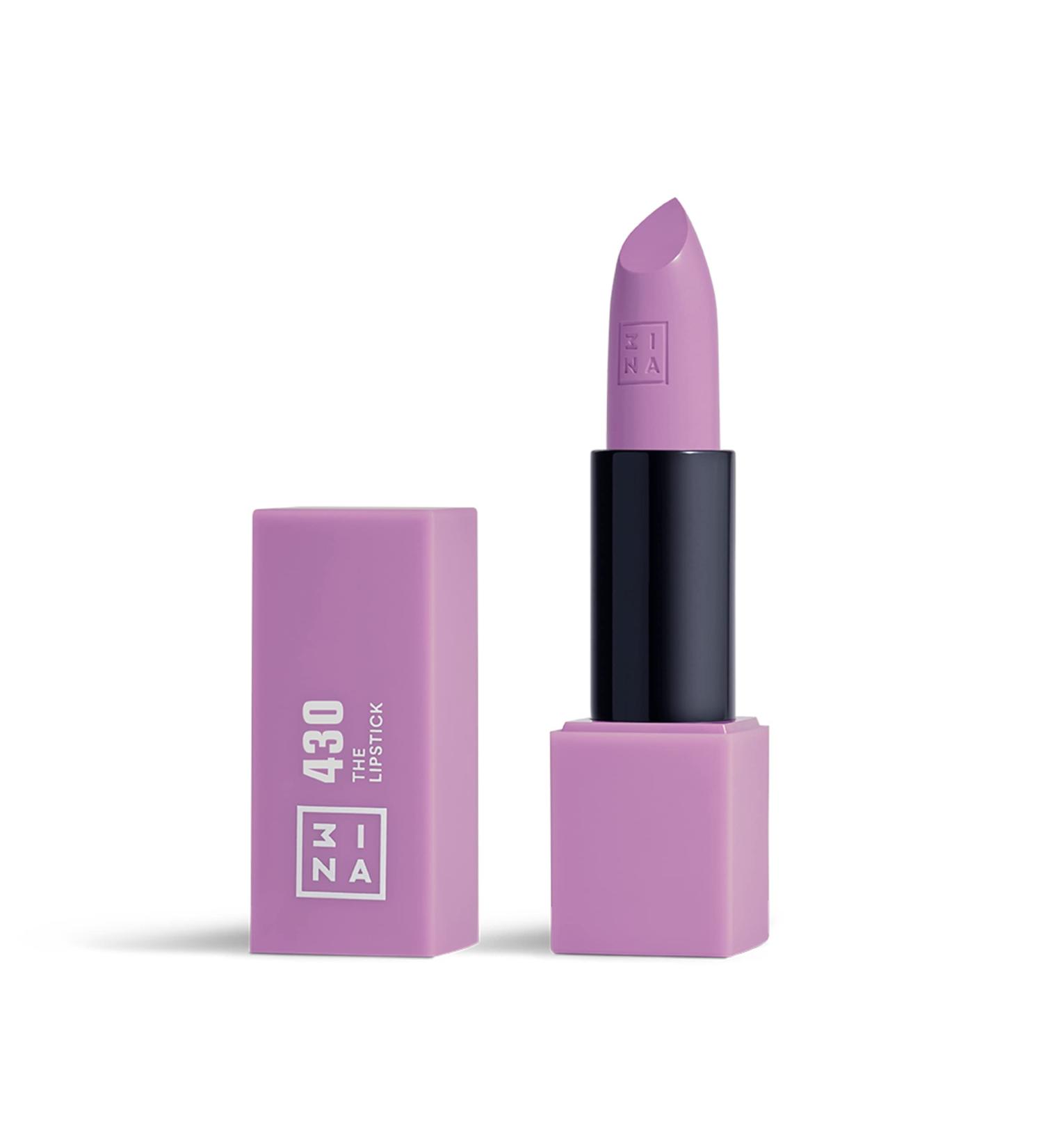 3INA Makeup Cold Purple Lipstick with Vitamin E & Shea Butter - Long-Lasting Matte Lip Colour - Vegan & Cruelty-Free - Buy Online on GoSupps.com