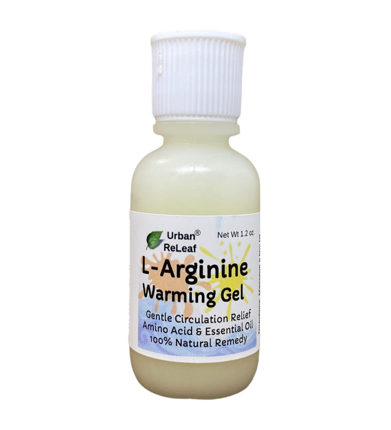Urban ReLeaf L-Arginine Warming Gel - Fast-Acting, 100% Natural Circulation Massage for Legs, Hands, and Feet - Buy Online on GoSupps.com