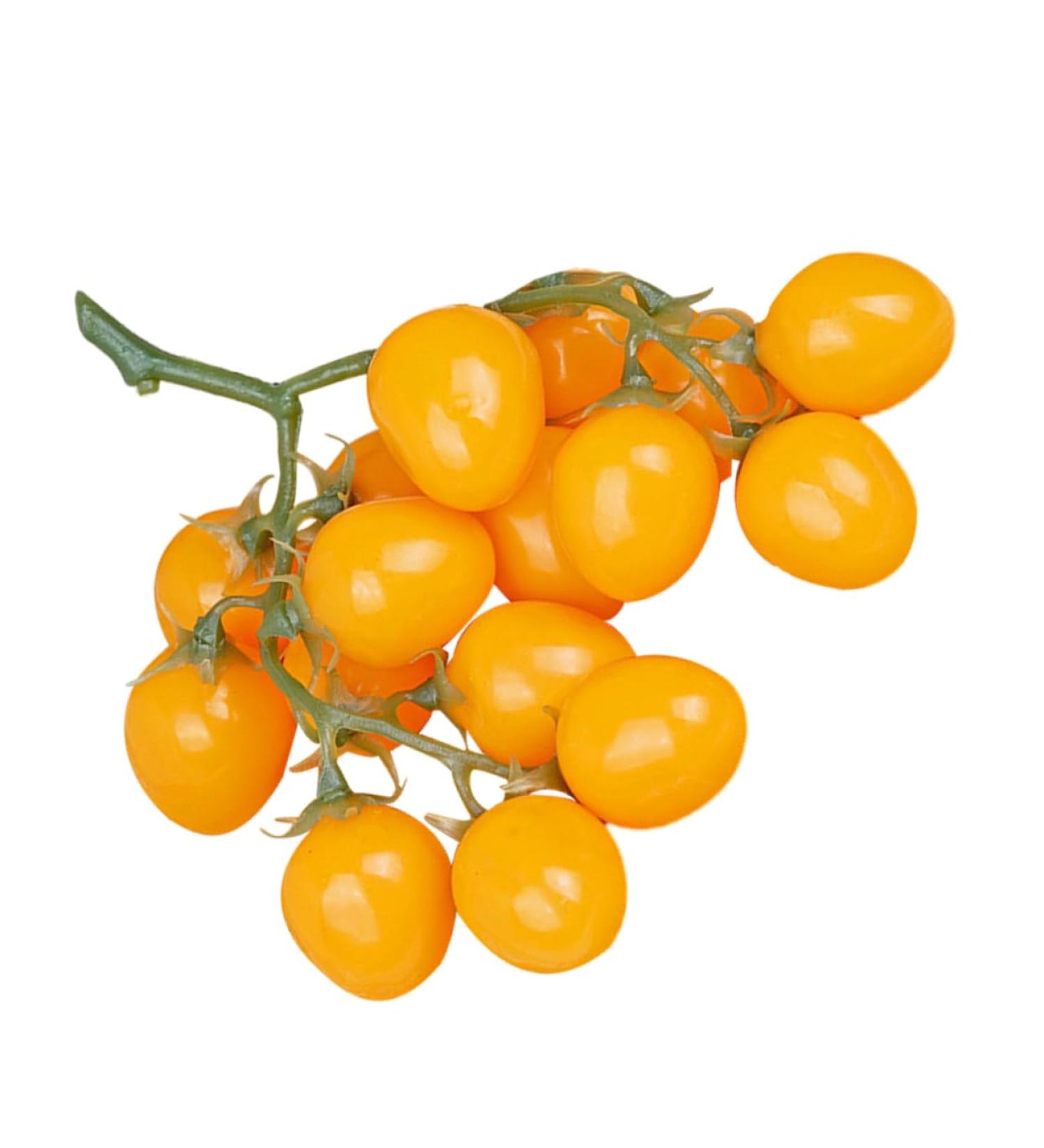 OUNONA Simulated Small Tomatoes Models Cherry Tomatoes Decor Photography Props Artificial Cherry Tomatoes Model Faux Fruit Decor Realistic Party Decor Foam Fake Fruit Window Yellow 4.00X2.00X2.00CM - Buy Online on GoSupps.com