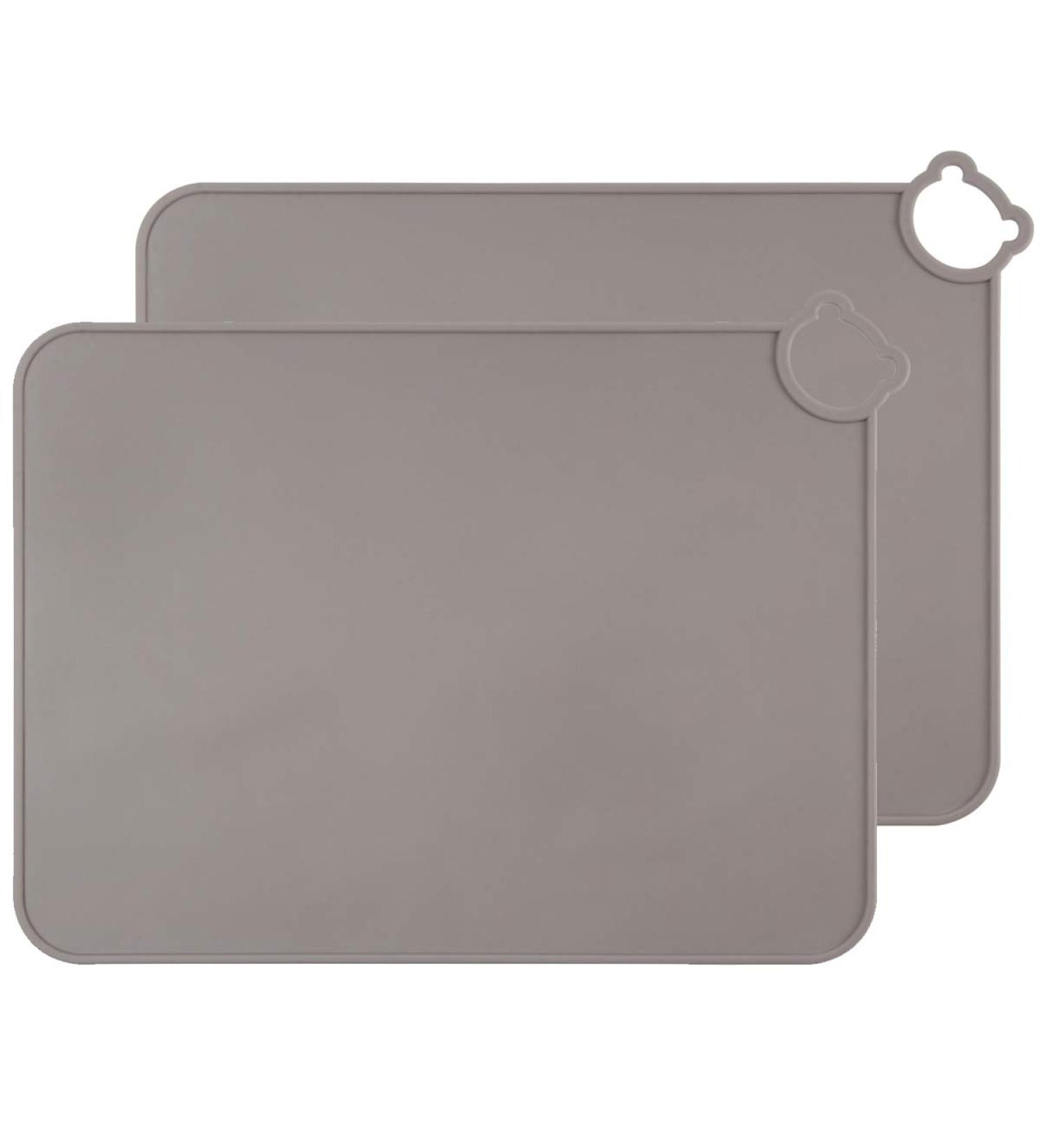 Silicone Baby Placemats with Cute Cartoon Design - BPA Free, Non Slip & Easy to Clean - Grey - Buy Online on GoSupps.com