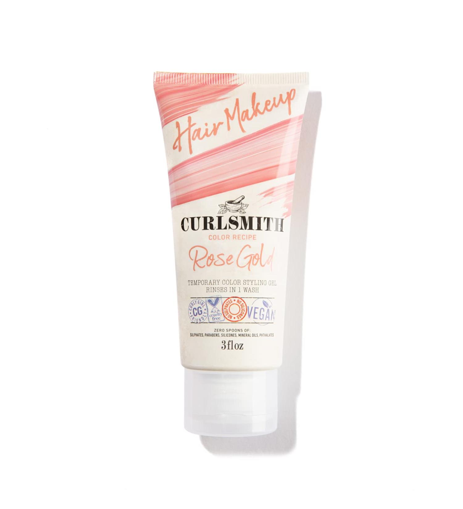 Curlsmith Hair Makeup - Vegan Rose Gold Temporary Hair Color Gel - Buy Online on GoSupps.com