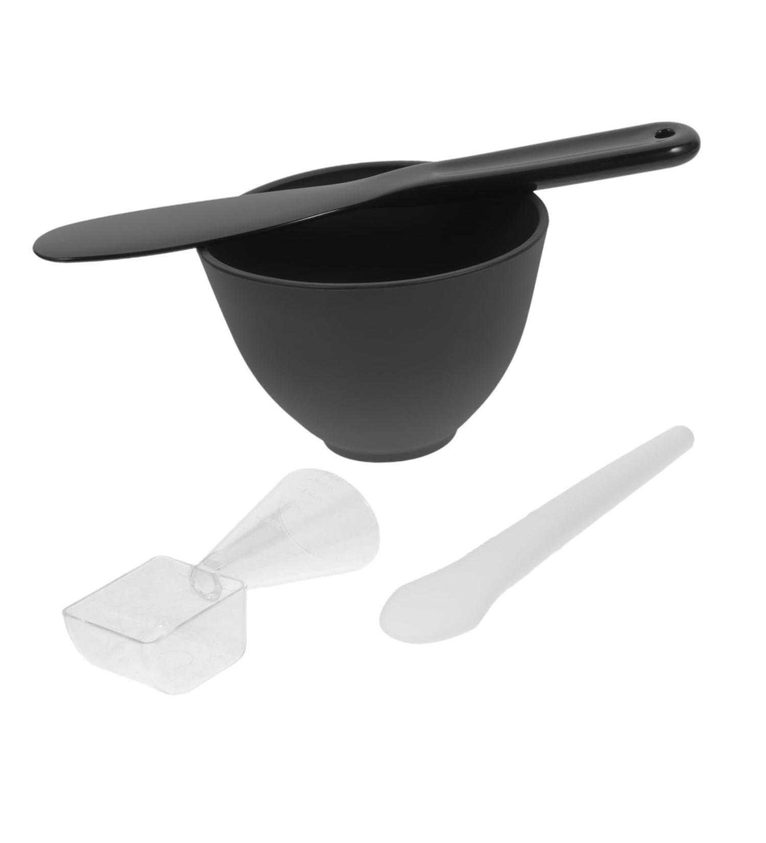 TOPBATHY Kit pour M lange de Masque Facial Silicone Noir Bol avec Cuill re Doseuse Set DIY pour Soins Peau et Pr paration de Masques - Buy Online on GoSupps.com
