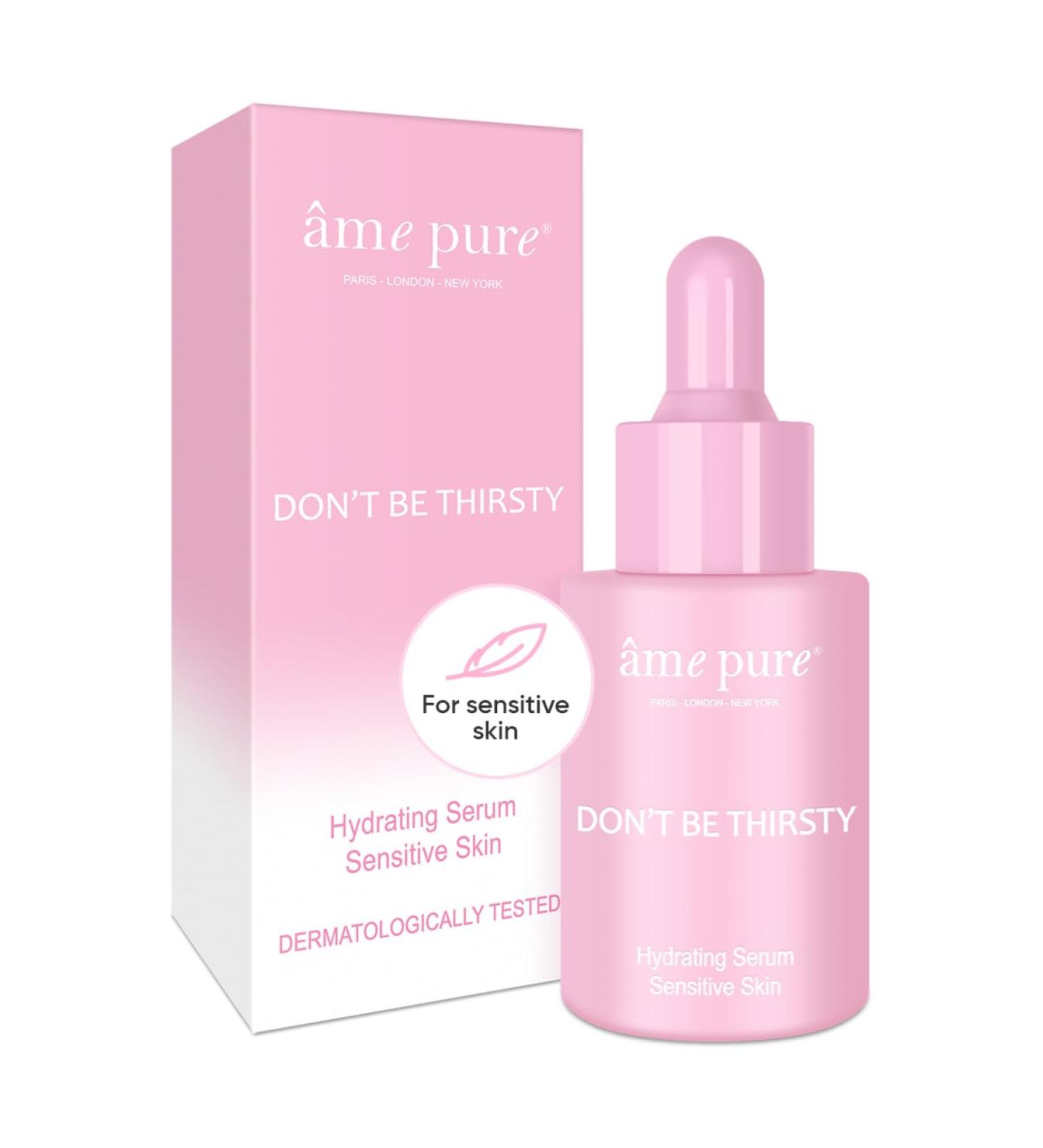 Ame Pure Don't Be Thirsty Face Serum For Women - 30 ml Hydrating Serum For Plumping Up Fine Lines - Hydrating Serum Face Absorbs Without Stickiness - Say Goodbye To Skin Dehydration - Buy Online on GoSupps.com