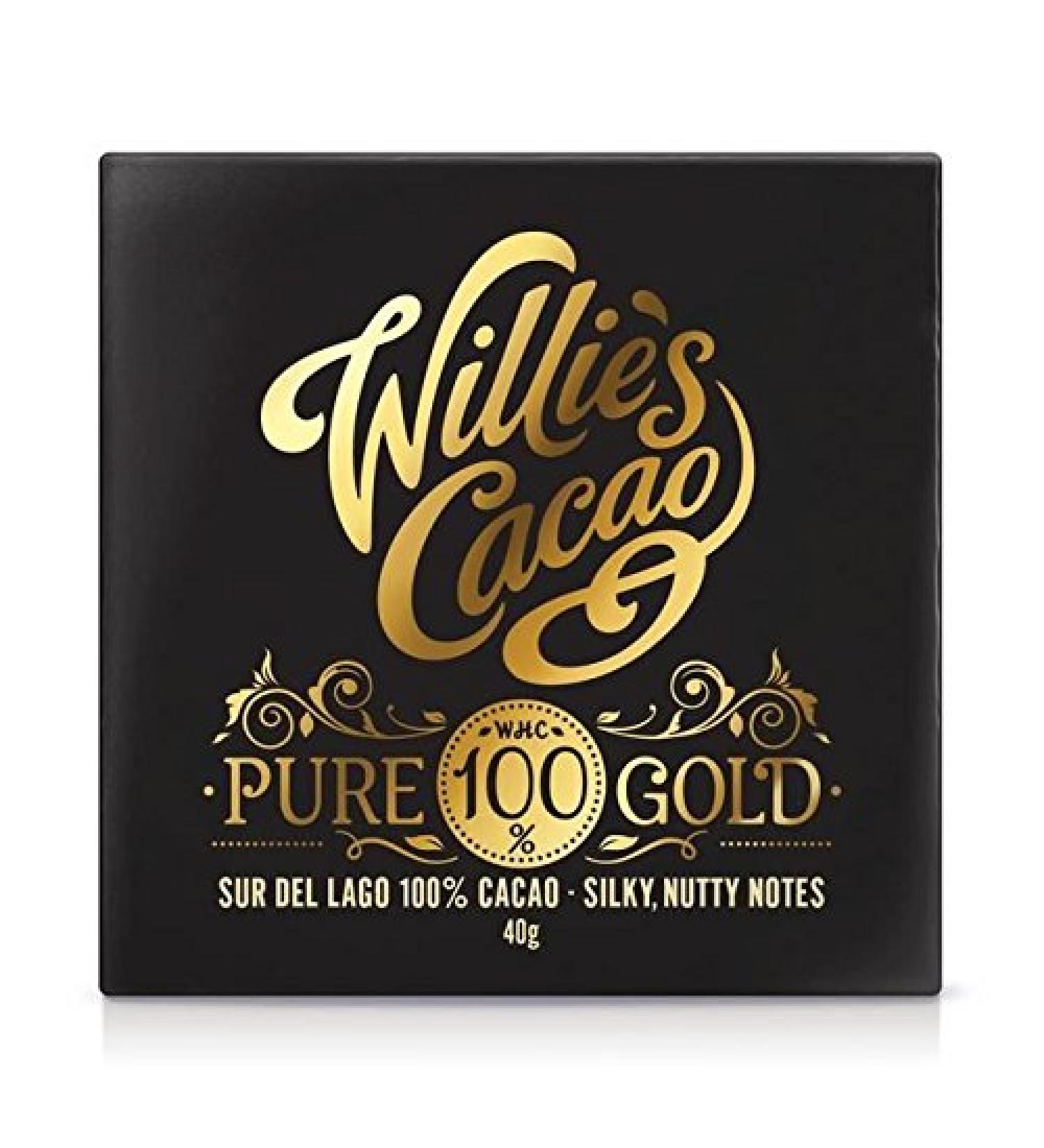 Willie's Cacao Pure 100% Gold Sur del Lago Cacao 65g