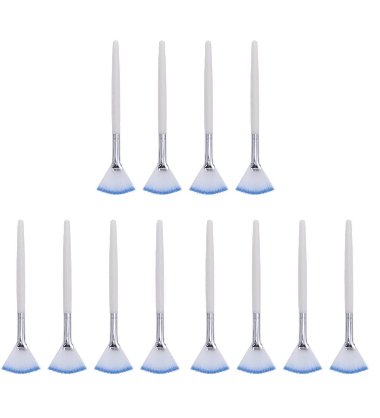 FRCOLOR 12 Pcs Mask Brush Set - Facial Brush & Skincare Tools | DIY Mask Applicator | Beauty Brushes for Makeup & Lotion - Blue - Buy Online on GoSupps.com