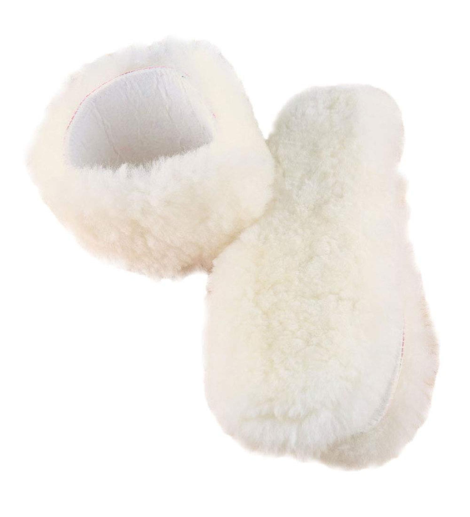 YUANQIAN Australian Sheepskin Insoles - Warm Cozy Inserts for Shoes Boots Slippers | 2 Pairs Fleece Wool for Men & Women - Buy Online on GoSupps.com