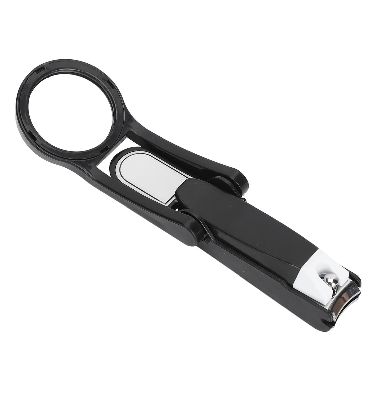 Nail Clipper User Friendly Anti Splashing Elderly Finger Nail Cutter with Magnifying Glass - Buy Online on GoSupps.com