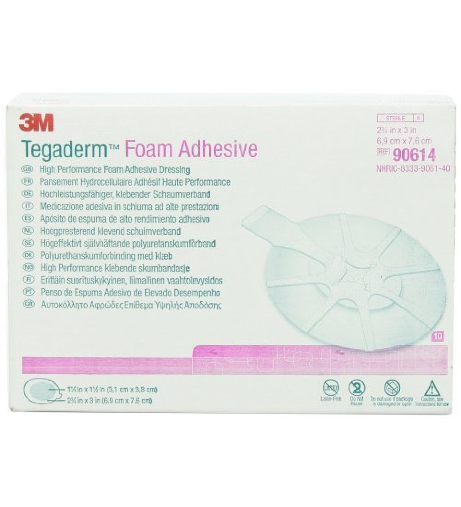 3M Tegaderm Foam Adhesive Dressing Mini Oval - 3M Medical 90614