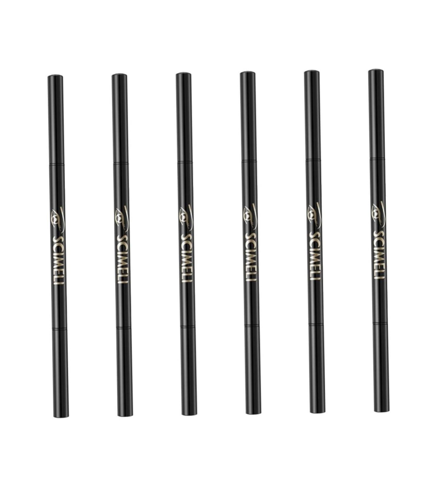 Healeved 6pcs 2 1 Eyebrow Makeup Tools Makeup Eyebrow Pen Rotating Eyebrow Black Eyebrow Pencil Double Brown - Buy Online on GoSupps.com