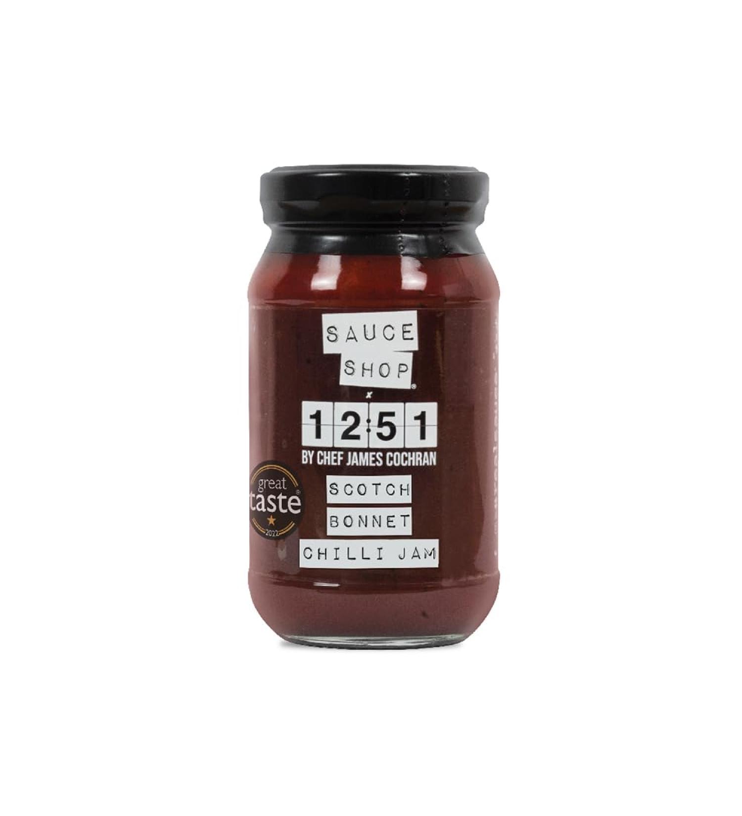 Sauce Shop X 12:51 by Chef James Cochran | Scotch Bonnet Jam | Chilli Jam | 340g Single - Buy Online on GoSupps.com
