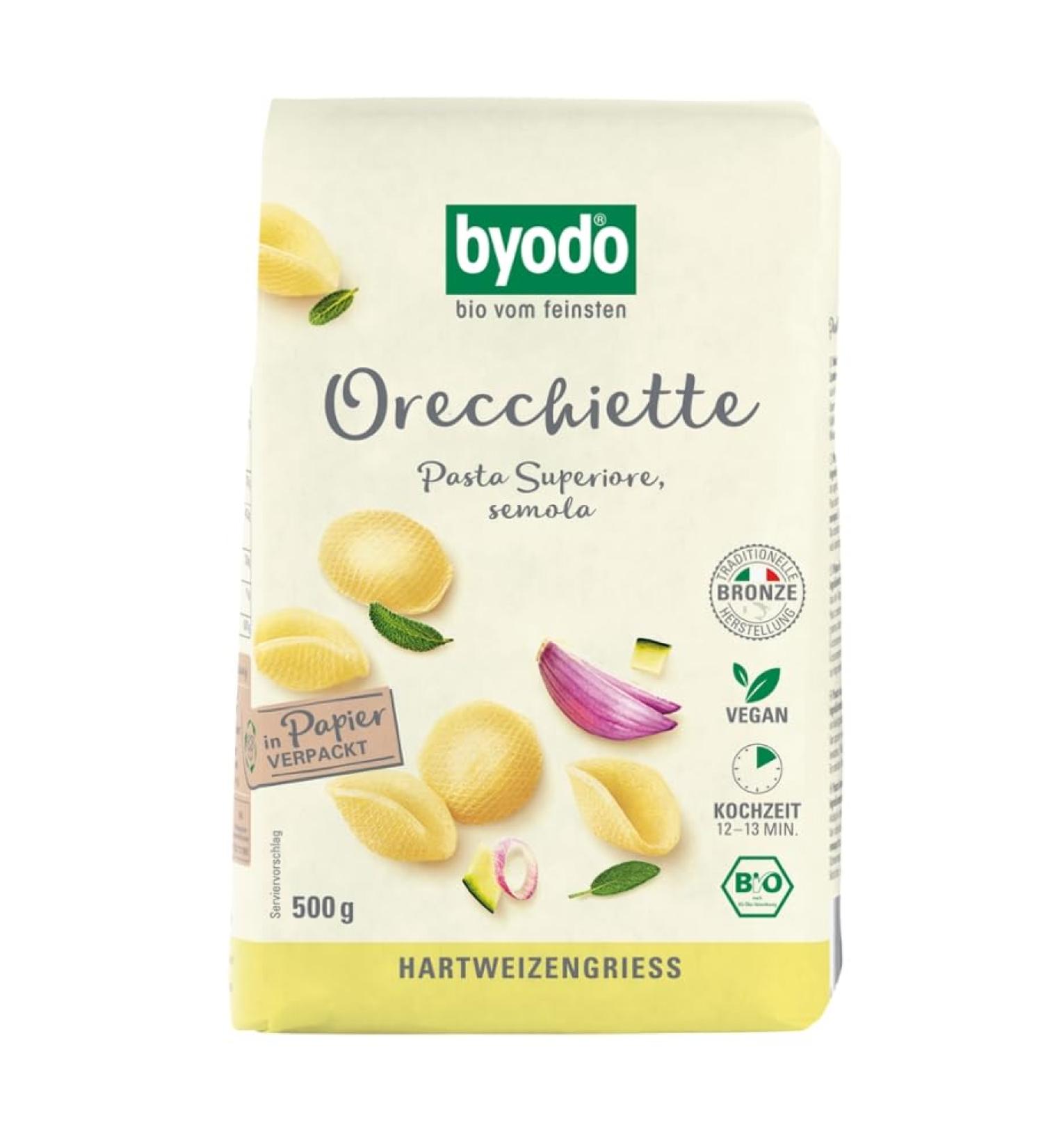  ByoDo Byodo Light Organic Orecchiette 500 g (6 x 500 g) - Buy Online on GoSupps.com