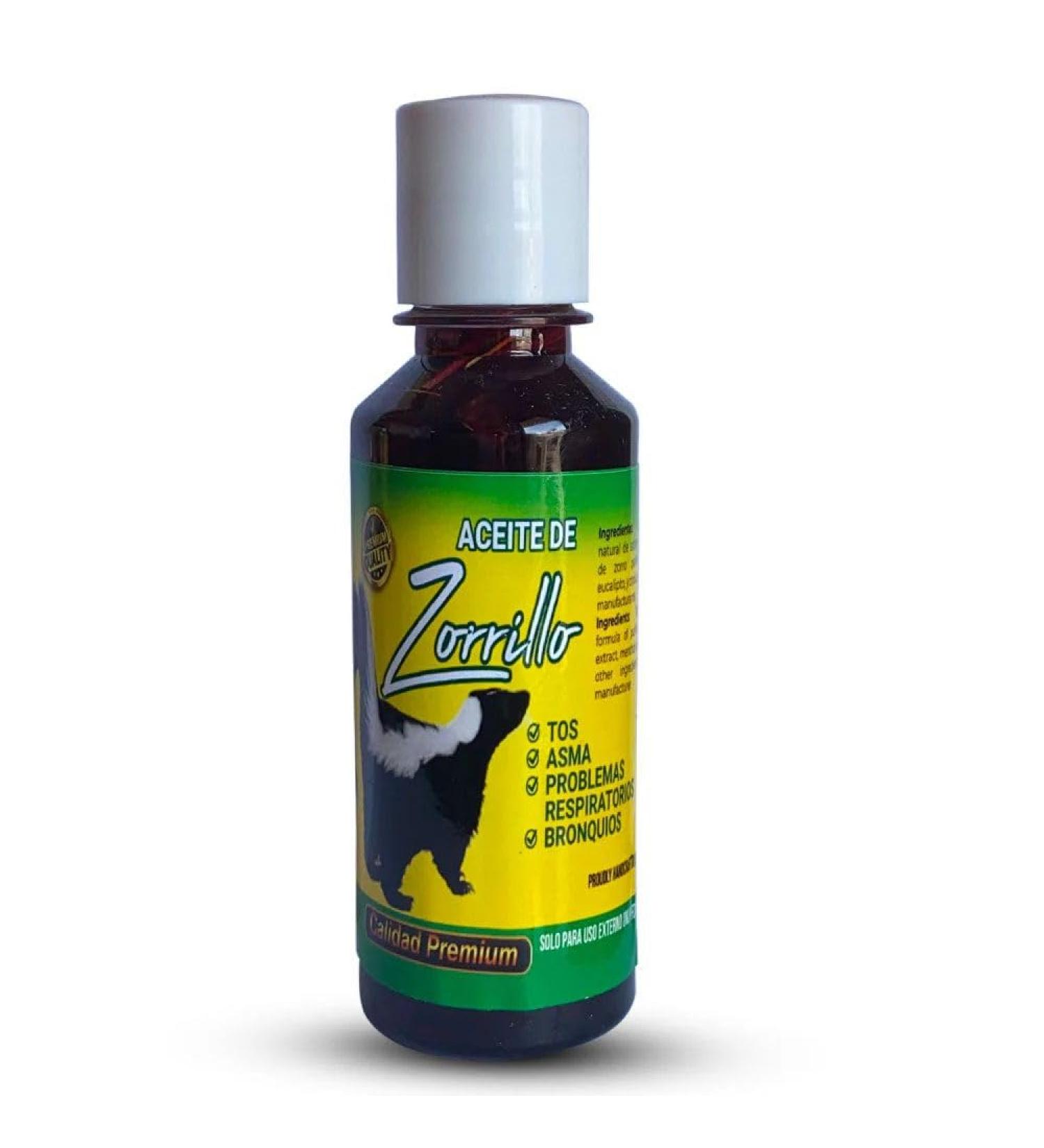 Aceite de Zorrillo Skunk Oil 6 Oz. Oil 100% Natural para problemas respiratorios