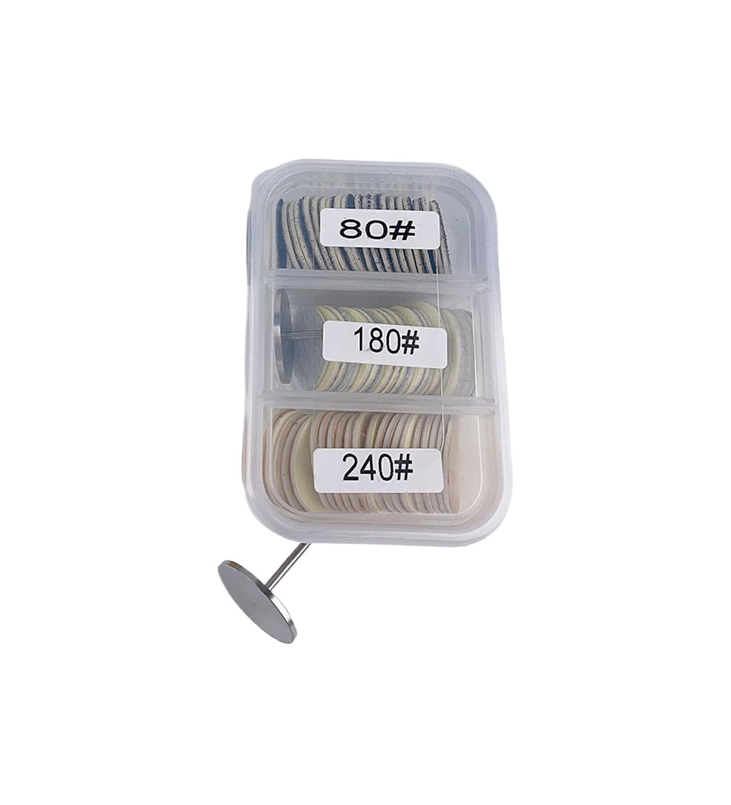 QOKLIYUI Nail Shaping Pedicure Disc Three Compartment Box for Storage ABS Manicure Accessories and Tools Foot Files Lid 25mm Style 5 - Buy Online on GoSupps.com