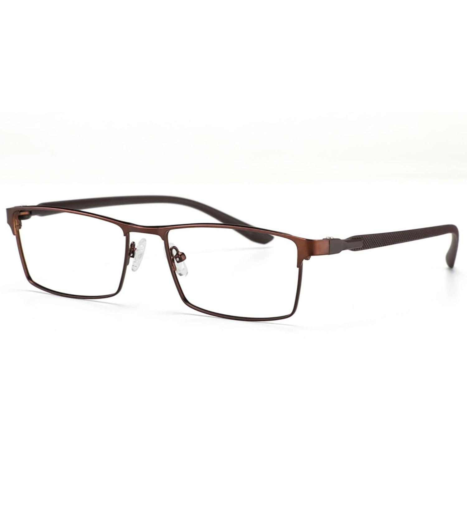 Buy +1.5 Brown Reading Glasses - UV400 Computer Glasses Resin Lenses with Spring Hinges Unisex Reading Aid for Eye Strain Relief - Buy Online on GoSupps.com
