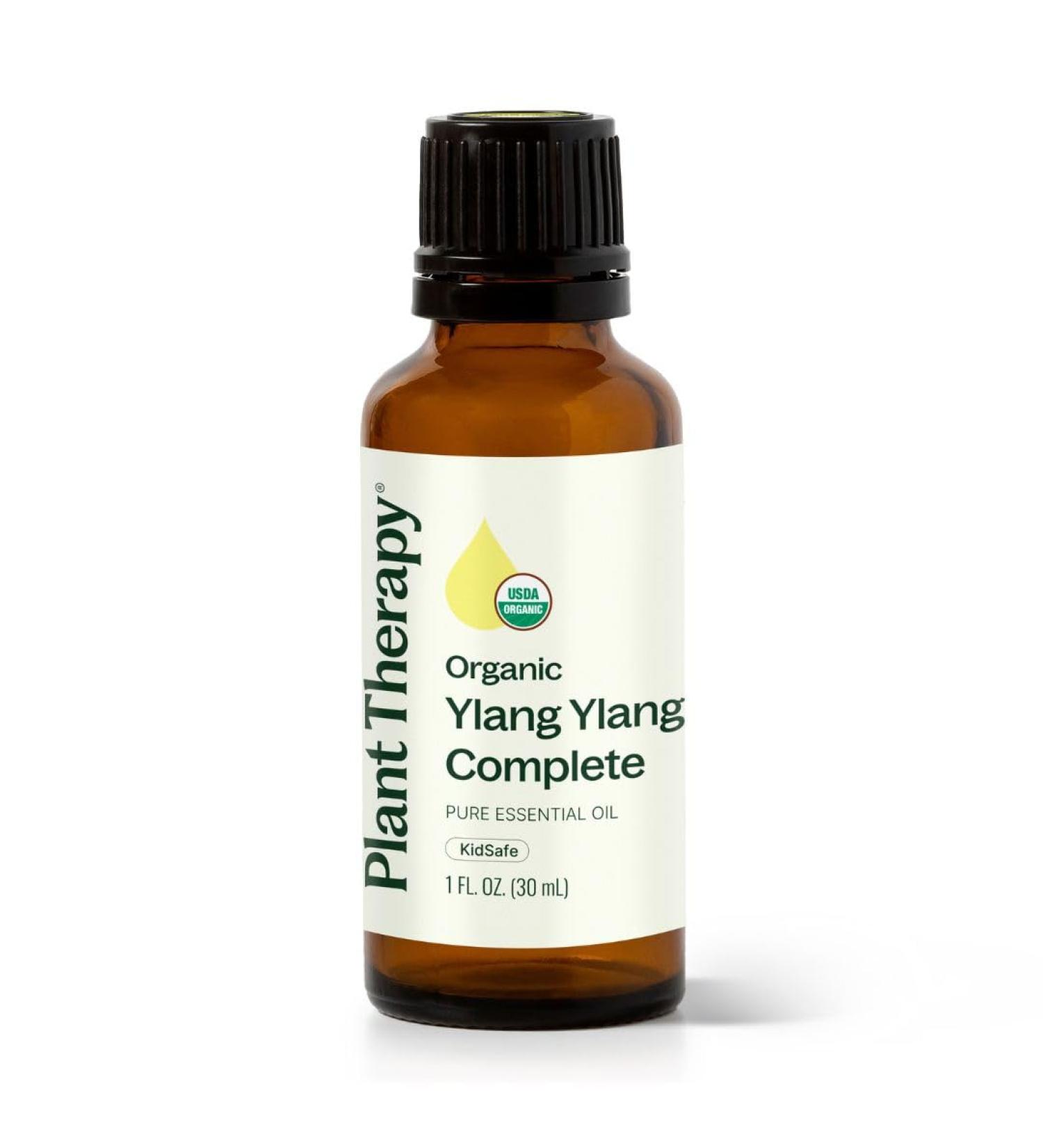 Plant Therapy Organic Ylang Ylang Complete Essential Oil 30 mL (1 oz) 100% Pure USDA Certified Organic Undiluted Sensual Aromatherapy and Natural Skin Care - Buy Online on GoSupps.com