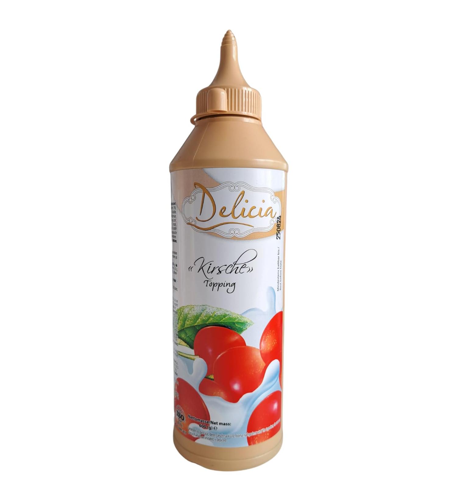 Cherry Desserts Sauce | Seductive Topping 600g - Delicia | Versatile Culinary Creations - Buy Online on GoSupps.com