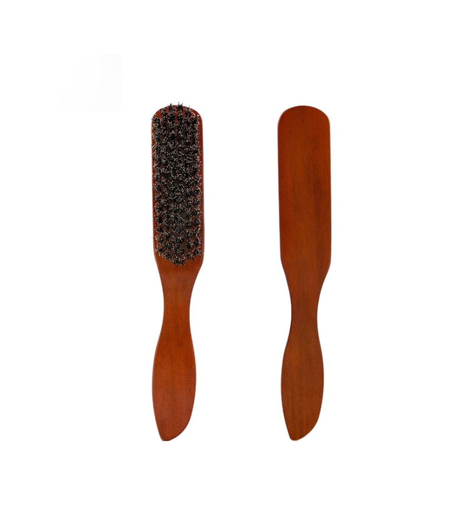 AnSafe Shaving Brush Set of 2 - High Quality Bristle Hair & Wooden Handle for Premium Shaving Experience - Handmade Portable Beard Soap Foam Brush - Buy Online on GoSupps.com