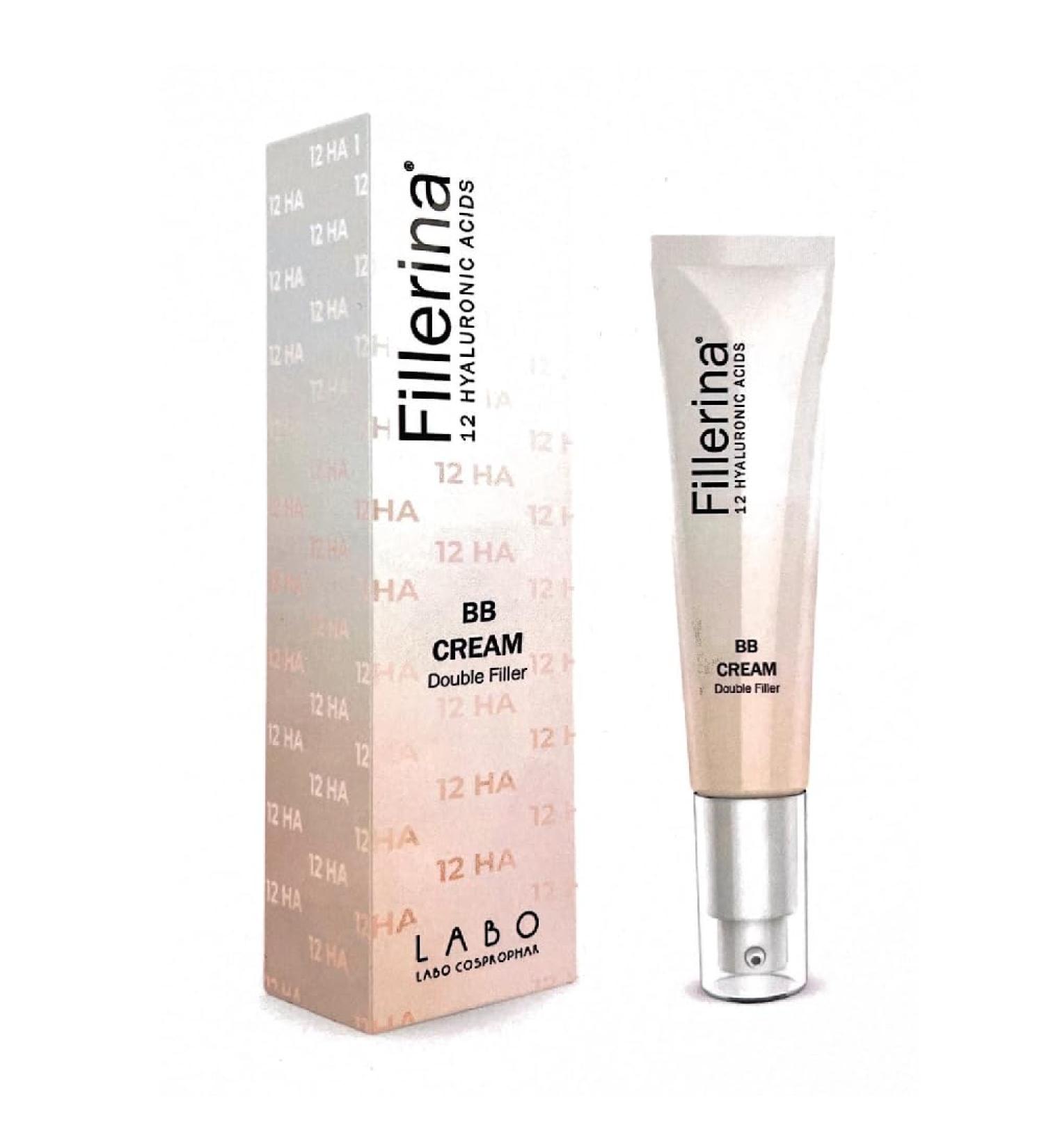 LABO Fillerina 12 Hyaluronic Acids BB CreAM Double Filler Face Cream Filler Effect and Foundation 07 Dark Neutral 40 ml