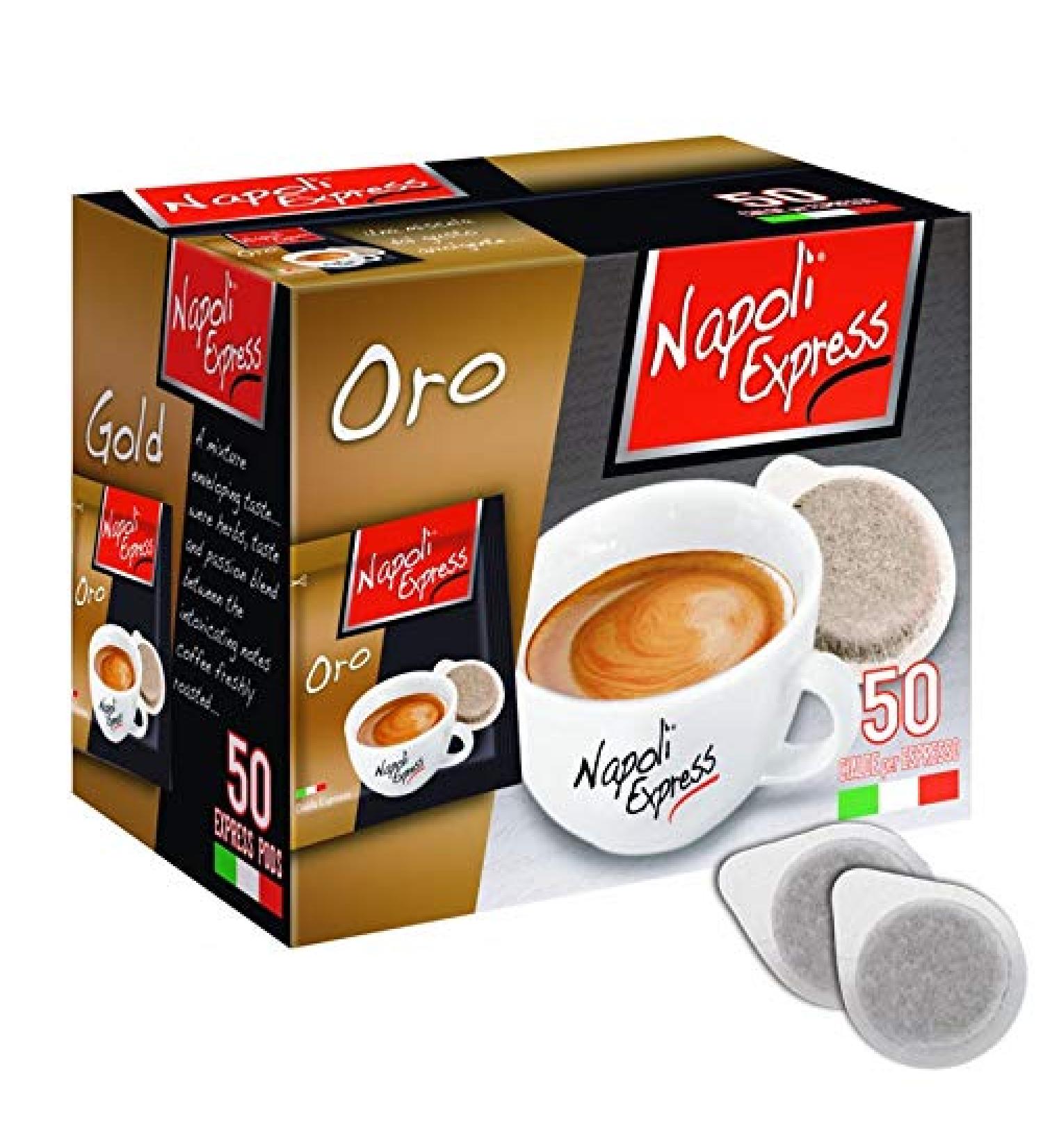ORO Espresso Coffee 50 Pods - Napoli Express - Box of 3 pieces for a total of 150 capsules