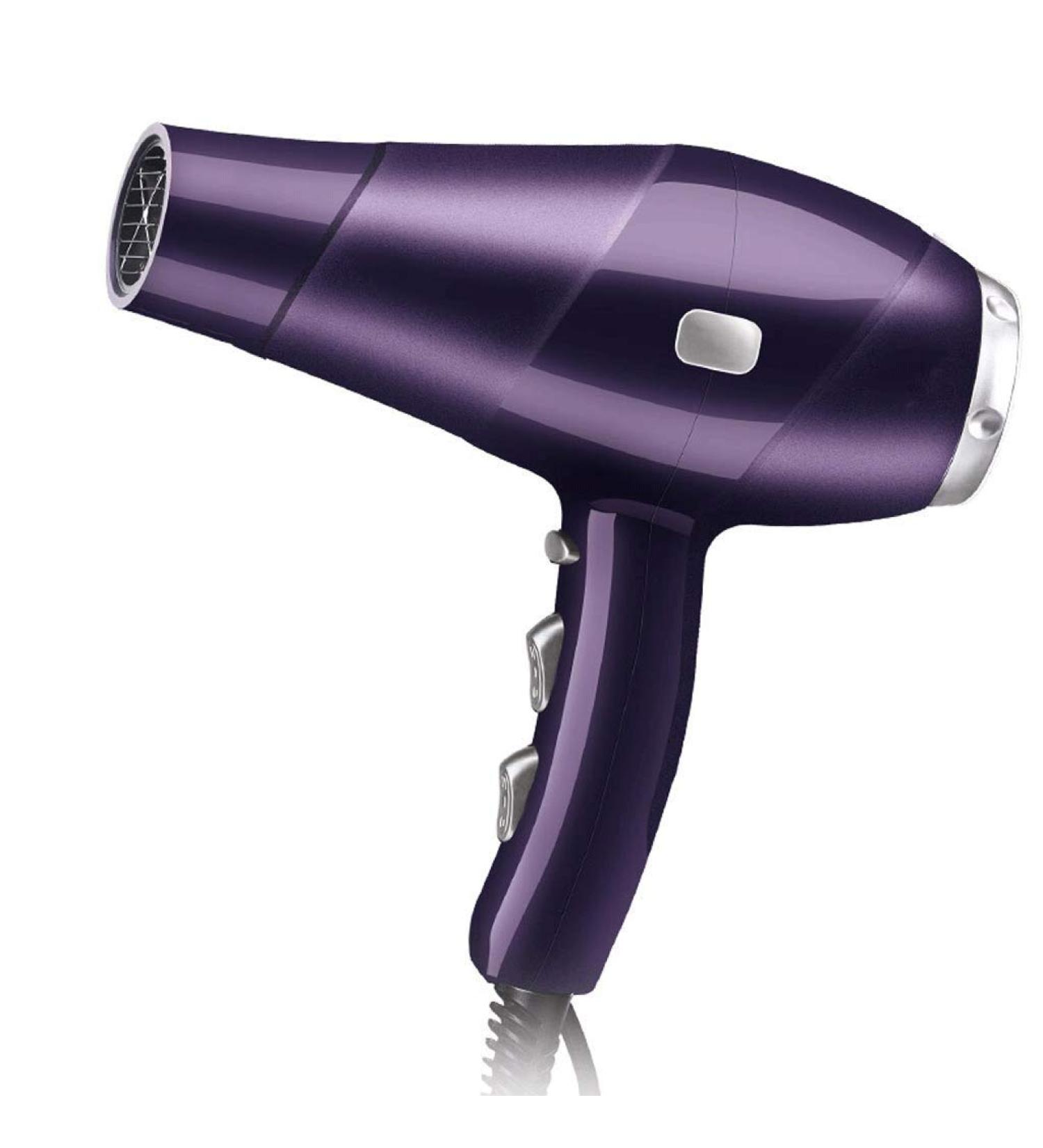 Professional Hair Dryer with Ion-Controlled Hair Dryer Powerful Hair Dryer with Diffuser Purple - Buy Online on GoSupps.com