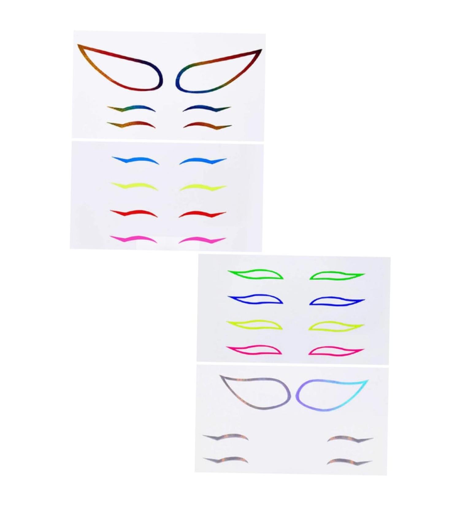 Abaodam 12 Sets Paper Stage Eyeliner Sticker Eyeliner Decal Eyeliner Sticker Makeup Tool - Buy Online on GoSupps.com