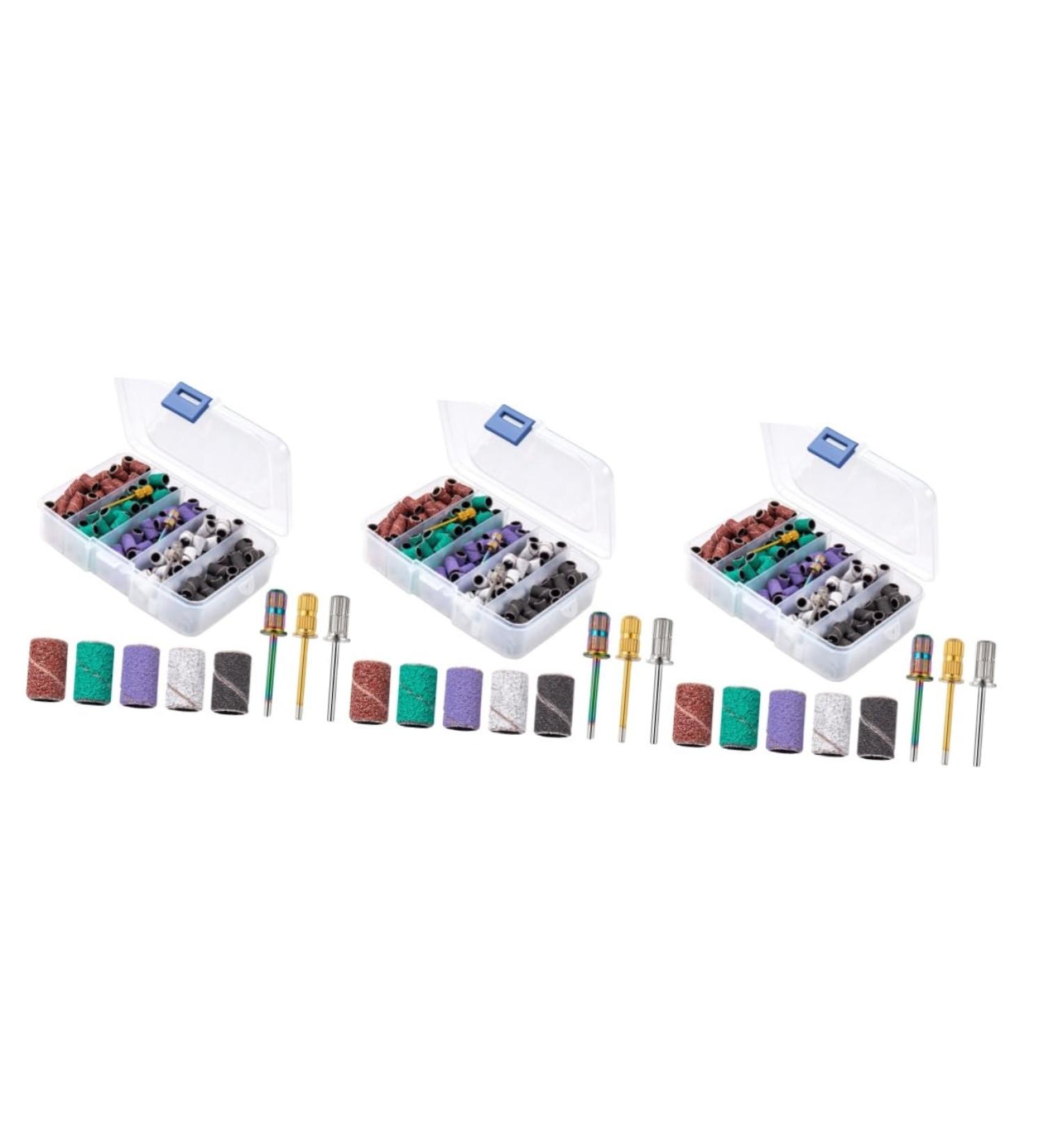 minkissy 3 Sets Nail Polish Set Manicure Polisher Buffer Nail Kits Nail Grinding Sanding Bands Manicure Band Nails Kit Nail Art Tool Sanding Bits for Nail Drill Frosted Mandrel Alloy - Buy Online on GoSupps.com