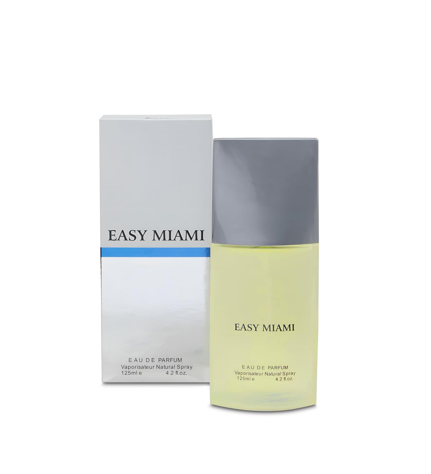 Easy Miami Men Sensual Woody Fragrance for Men | Long Lasting Cologne Aromatic Scent Eau de Parfum Natural Spray - Great Holiday Gift 3.4 Fl Oz/100 Ml - Buy Online on GoSupps.com