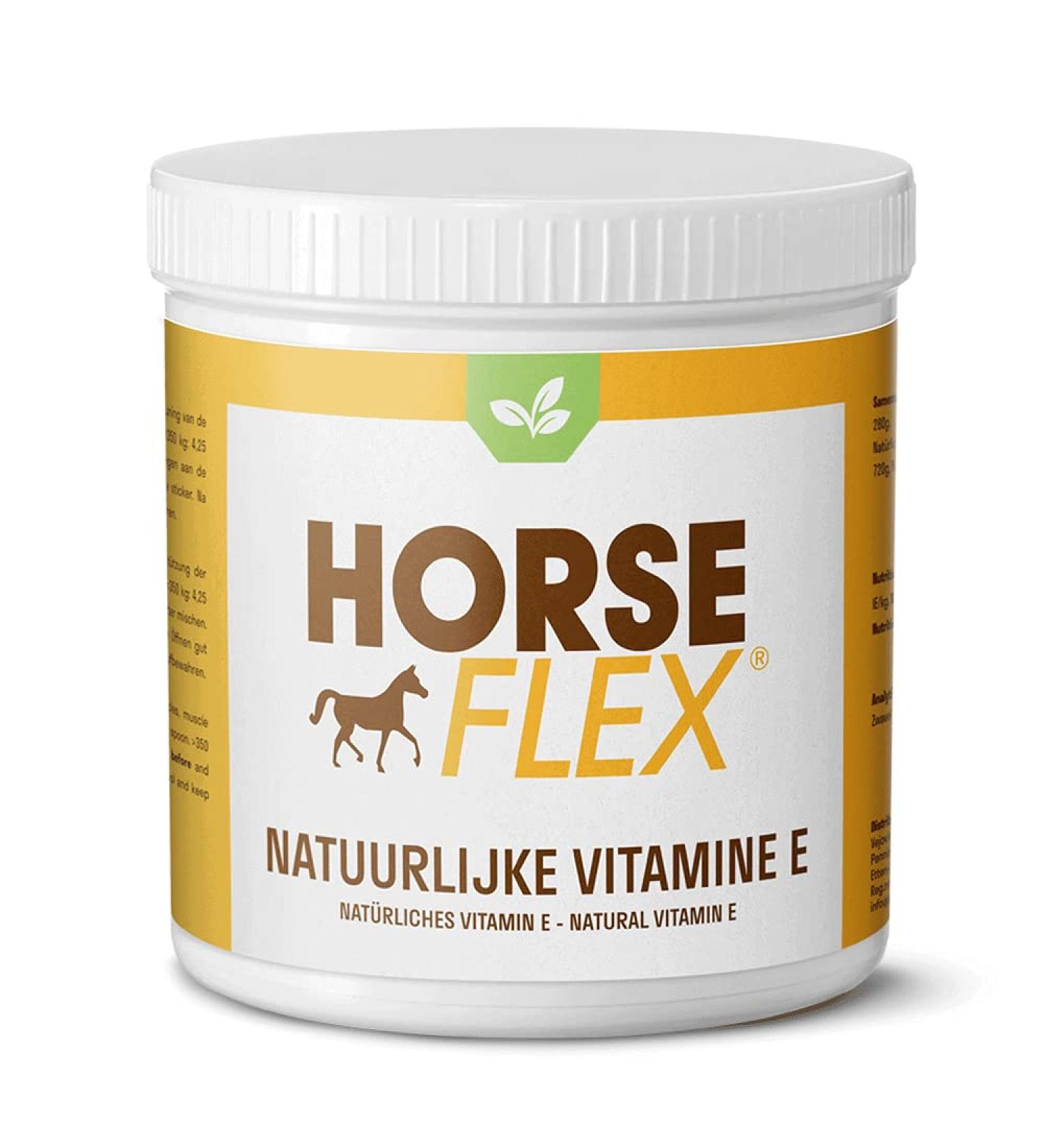 Natural Vitamin E Powder for Horses - Muscle Support & Fertility - 810g | Horse Flex - Buy Online on GoSupps.com