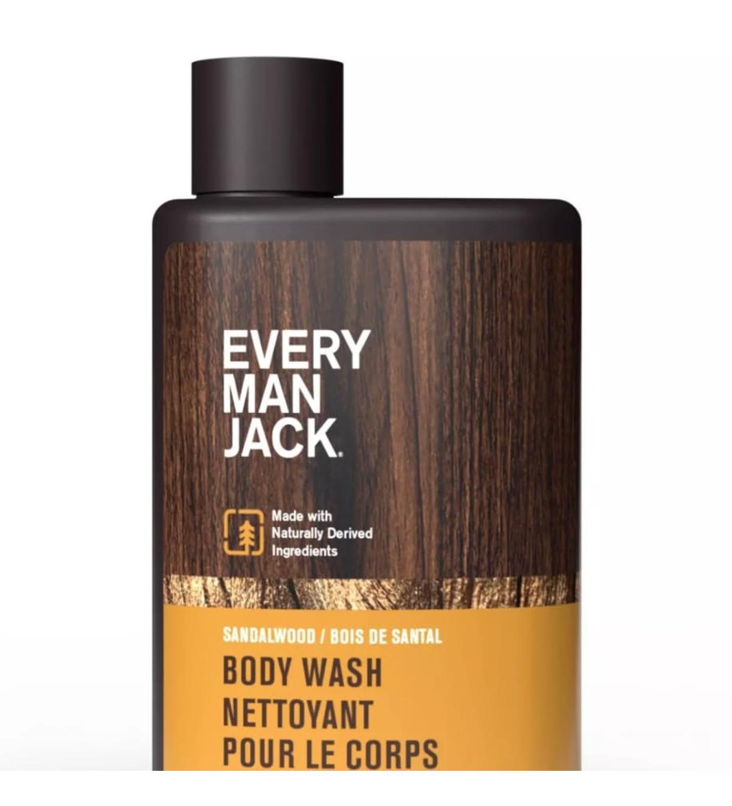Every Man Jack Men's Body Wash - Sandalwood - Travel Size - 3 fl oz